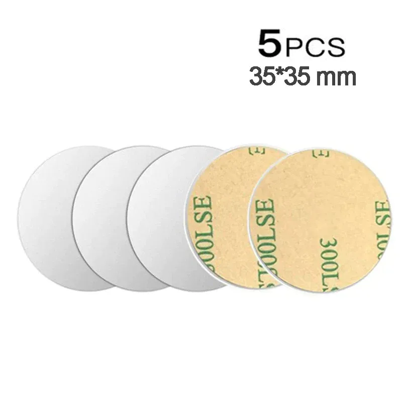 5 Magnetic Metal Plates for Car Phone Holder Universal Iron Stickers for Mounting Auto Adsorption