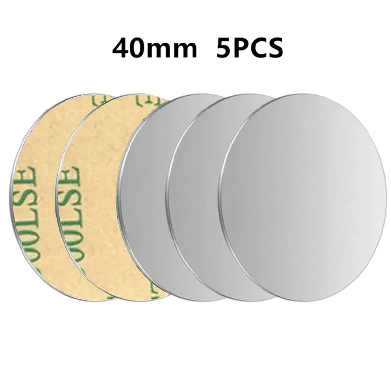 5 Magnetic Metal Plates for Car Phone Holder Universal Iron Stickers for Mounting Auto Adsorption