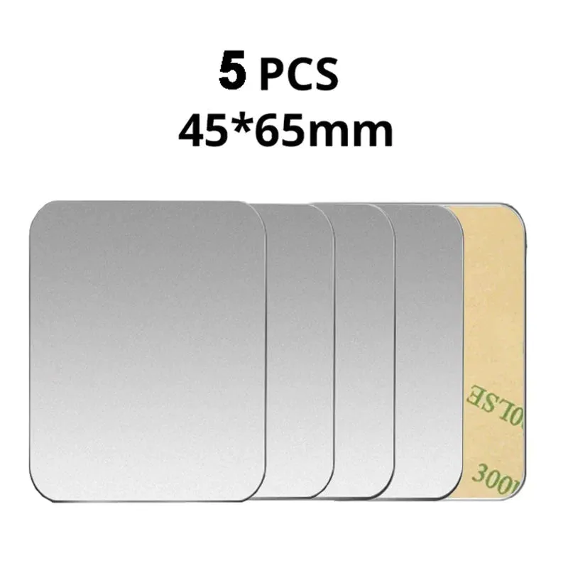 5 Magnetic Metal Plates for Car Phone Holder Universal Iron Stickers for Mounting Auto Adsorption