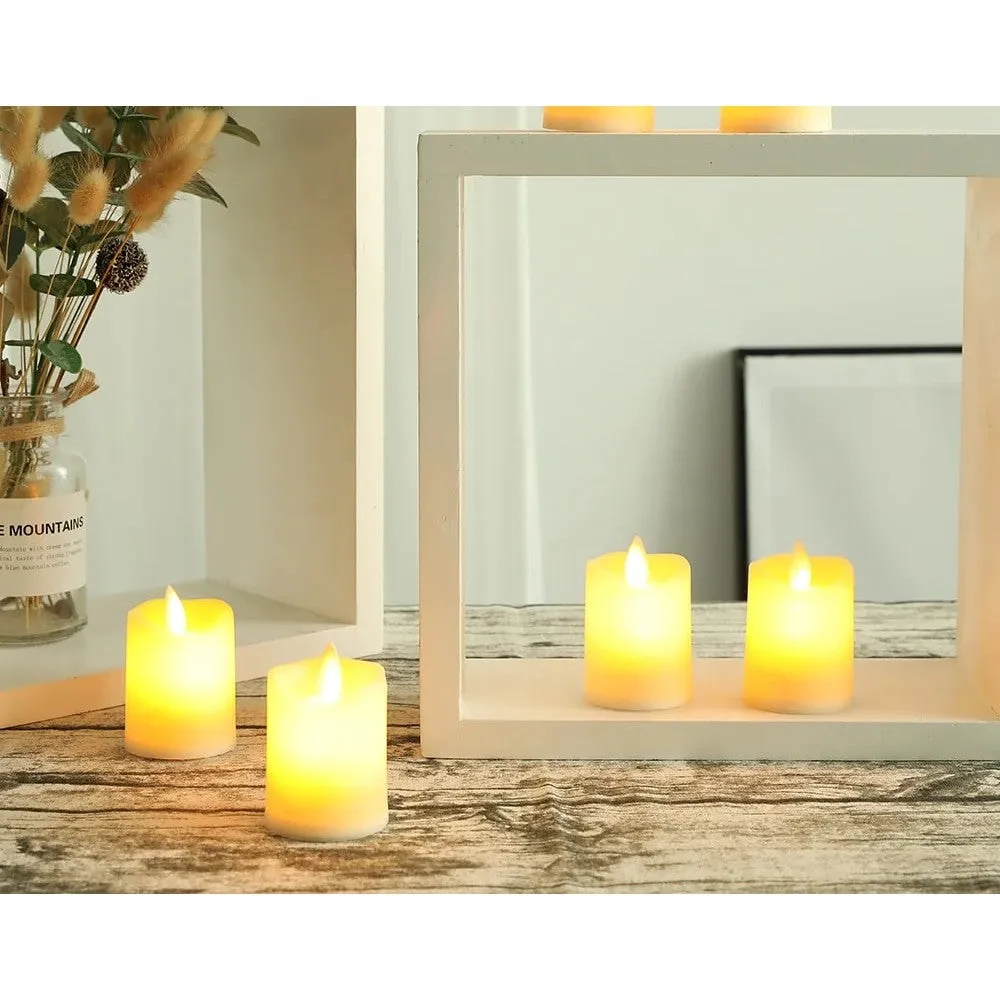 6pcs Battery Operated Led Flameless Candles for Halloween Christmas Home Decor