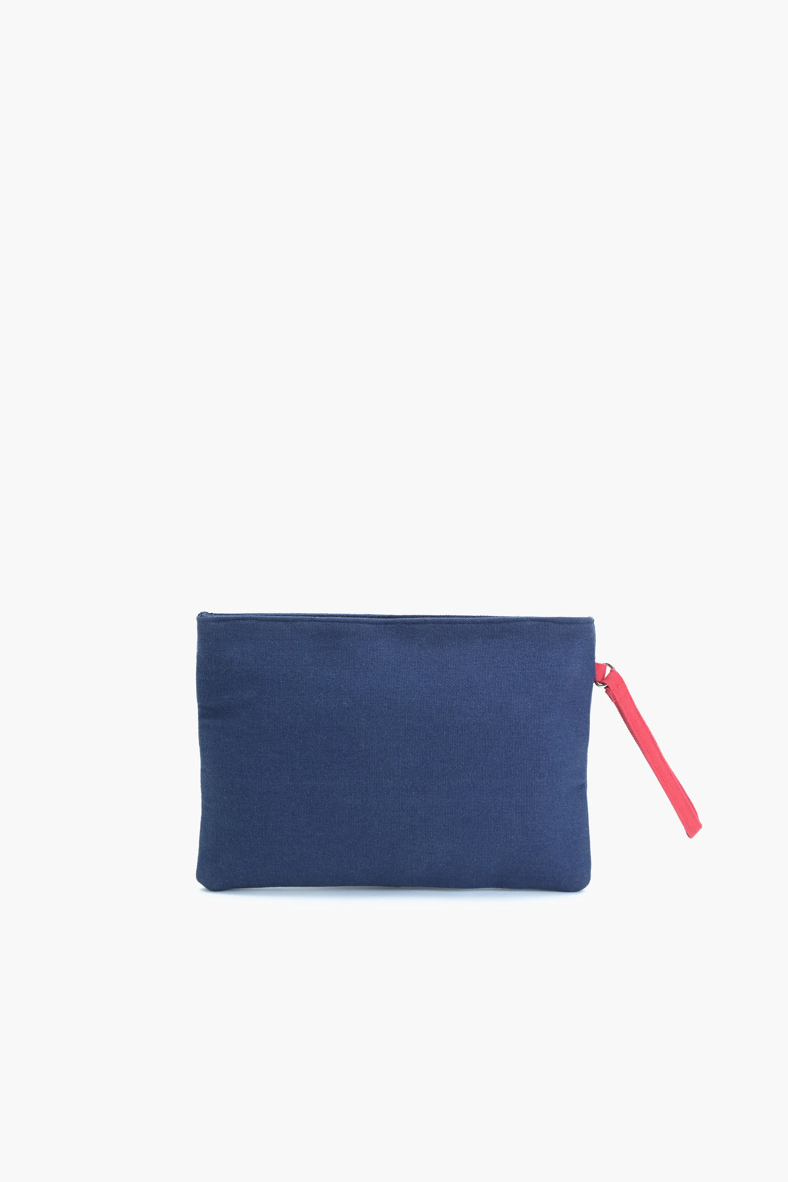 Azure Glam Embellished Clutch