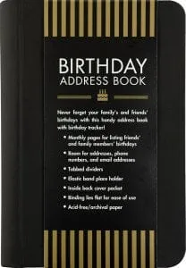 Birthday Address Book