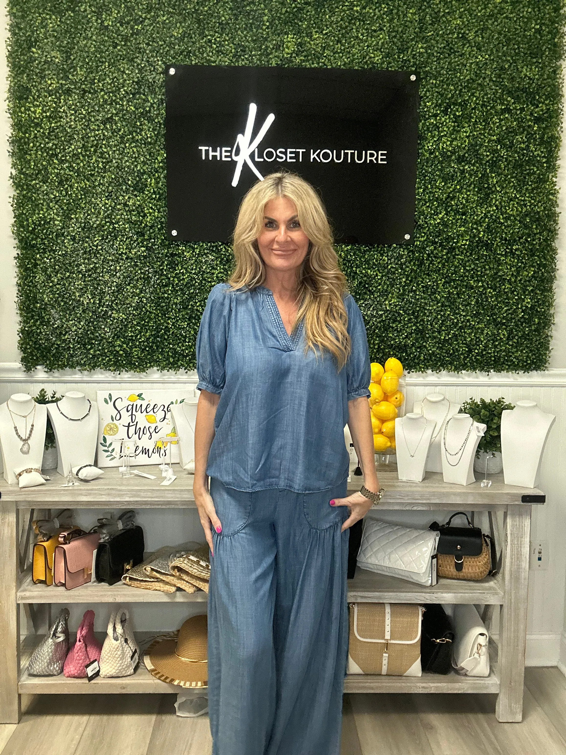 Chambray Top