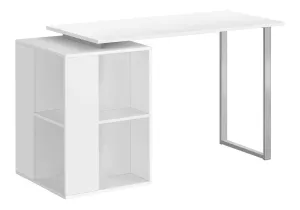 Computer Desk, Home Office, Left, Right Set-Up, Storage Shelves, Work, Laptop, Contemporary, Modern by Couch.com