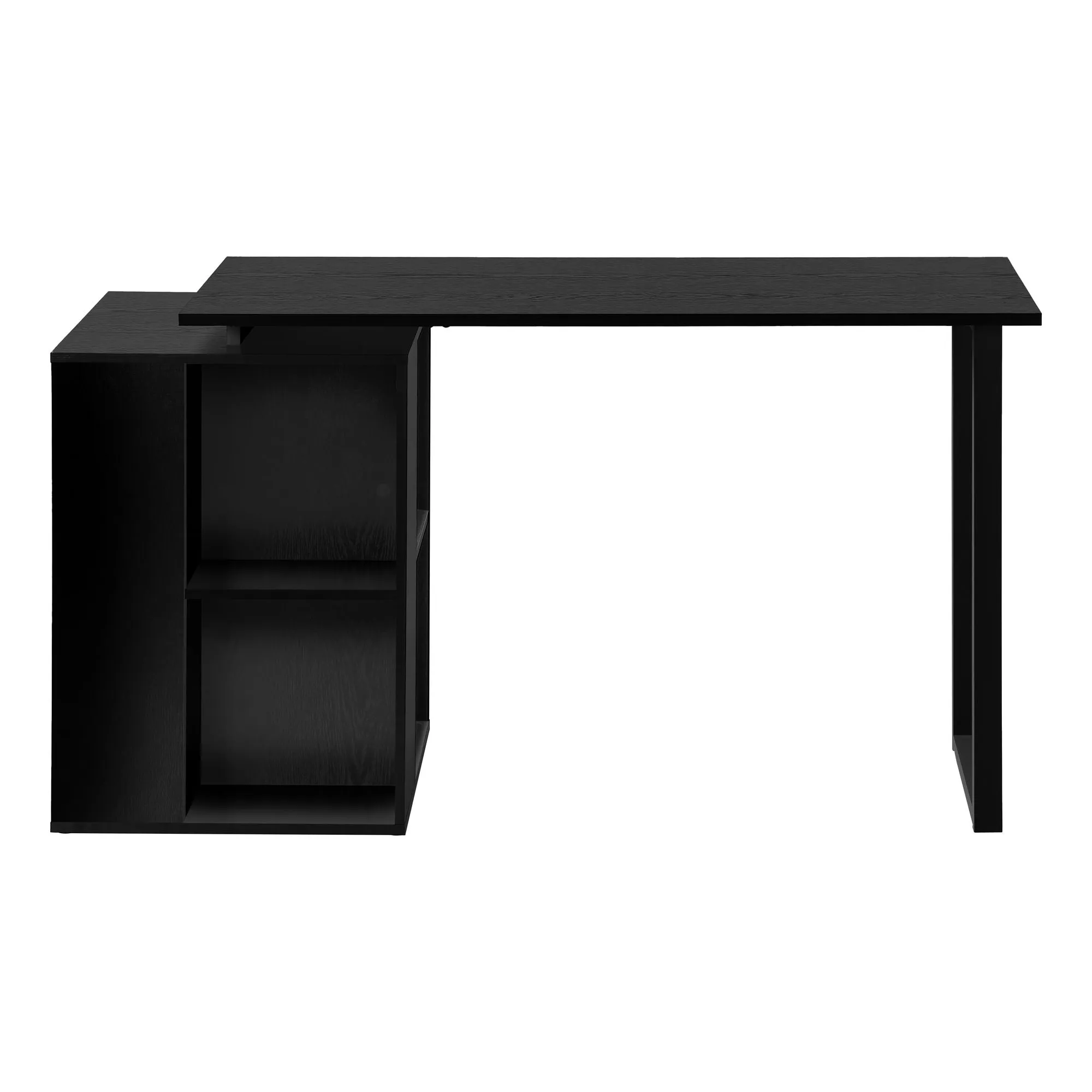 Computer Desk, Home Office, Left, Right Set-Up, Storage Shelves, Work, Laptop, Contemporary, Modern by Couch.com