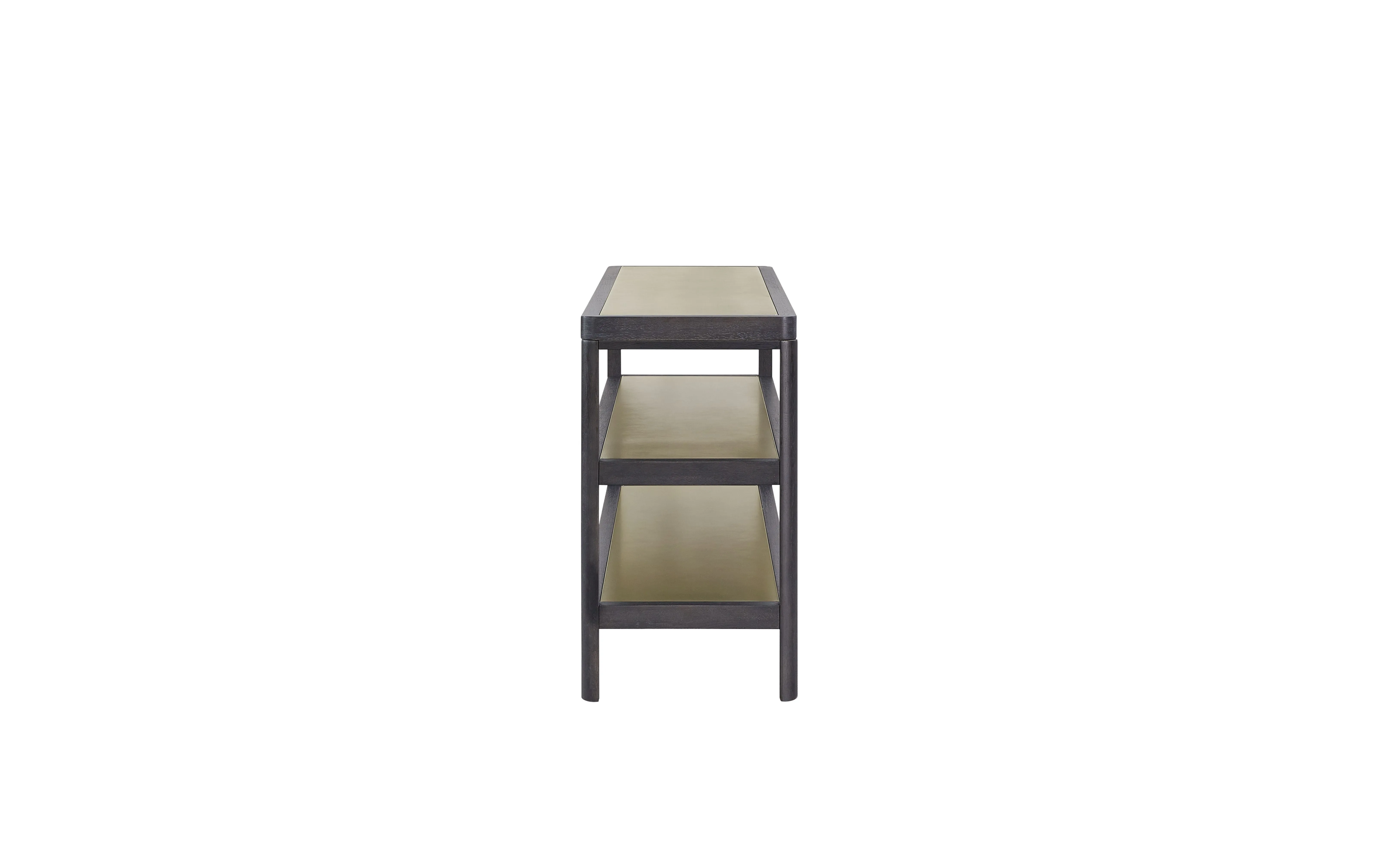 Console Table With Metal Insets - Black by Couch.com