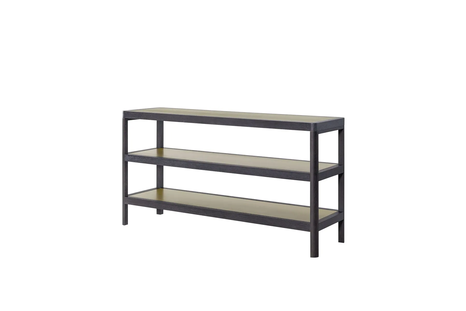 Console Table With Metal Insets - Black by Couch.com