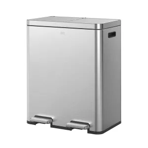 Edison Dual Kitchen Trash Can 8 8 Gallons with Dual Removable Inner Liners