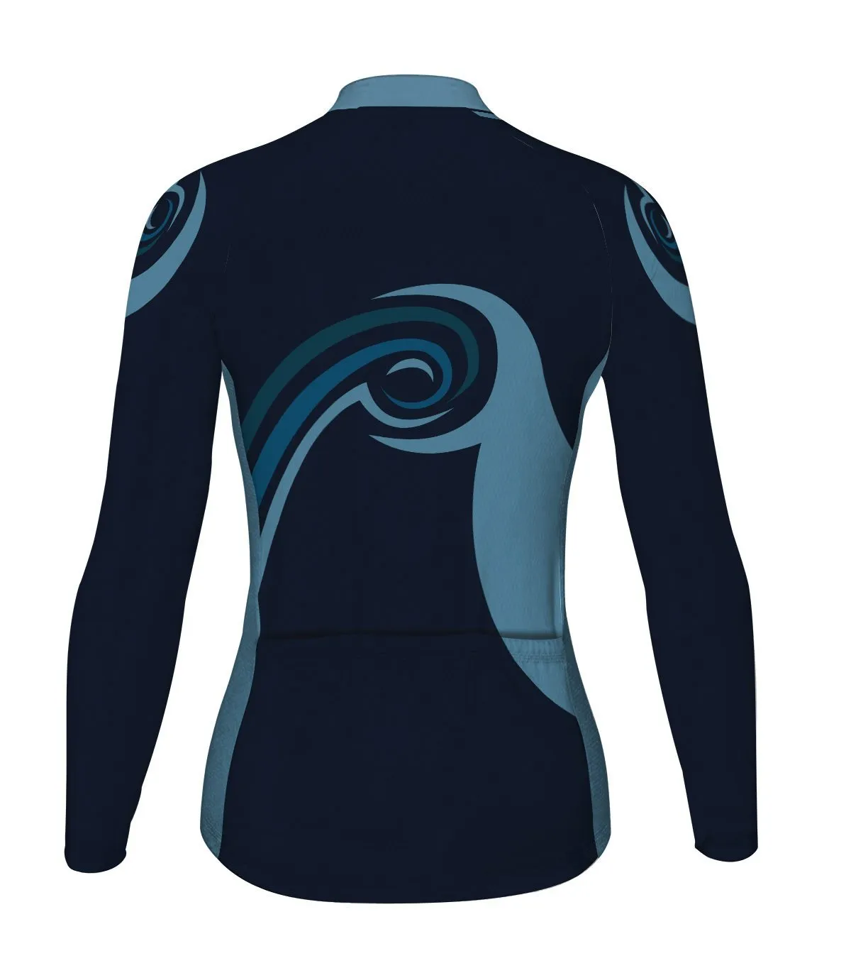 Navy Long Sleeve Cycling Jersey for Women
