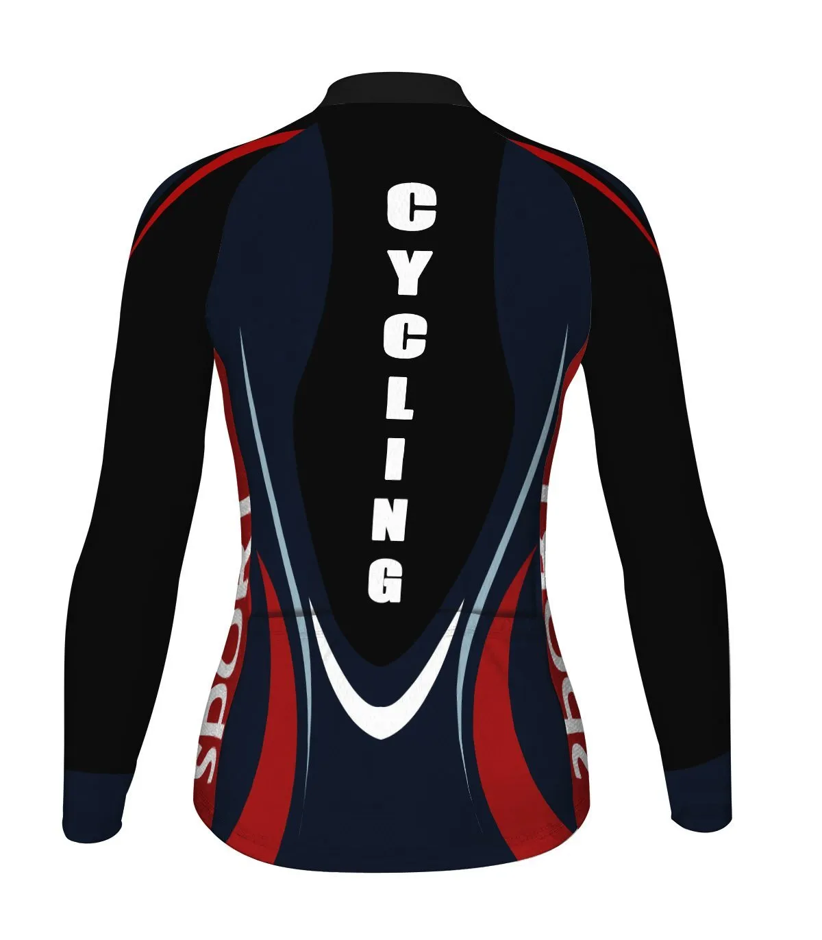 Navy Long Sleeve Cycling Jersey for Women
