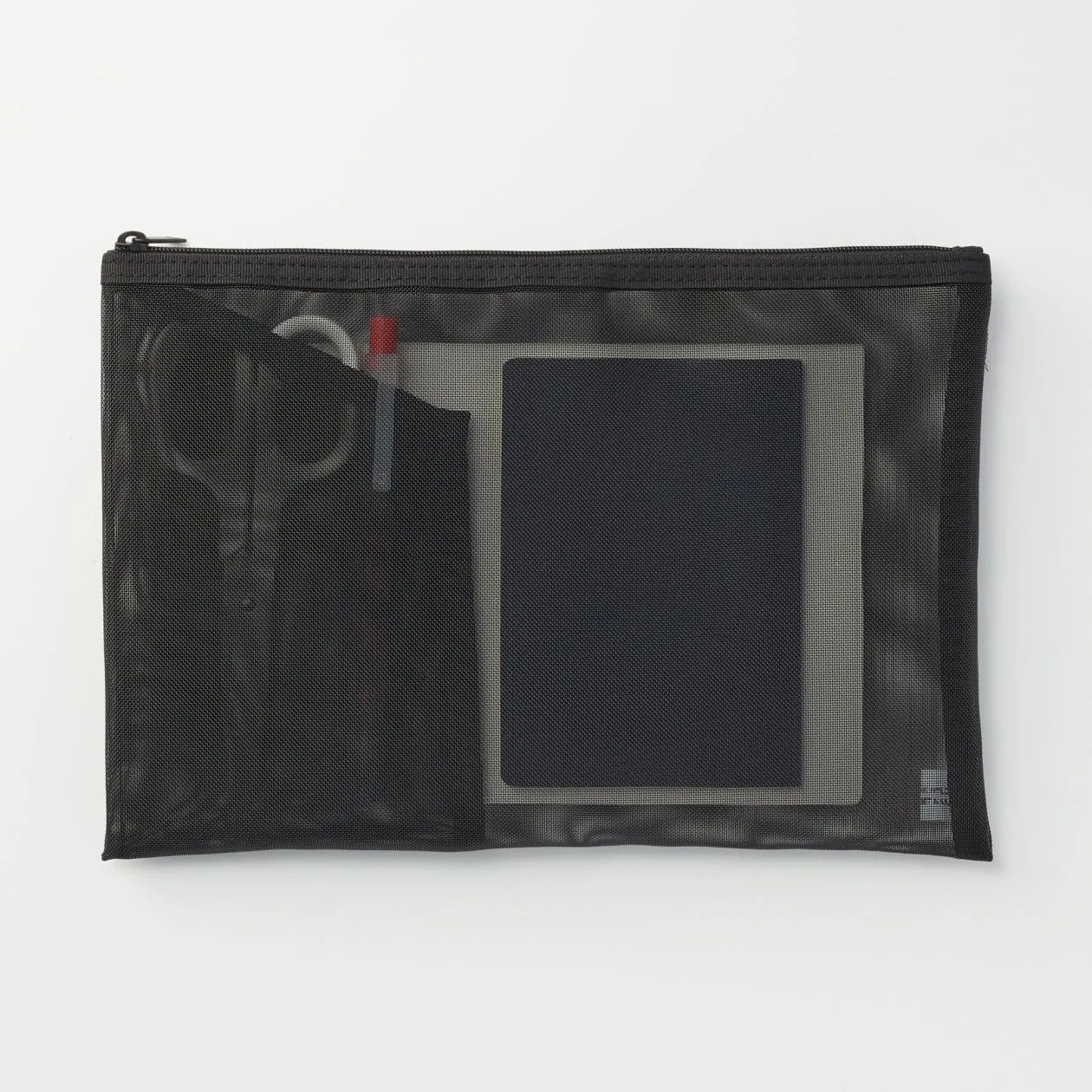 Nylon Mesh Pouch with Pocket A5