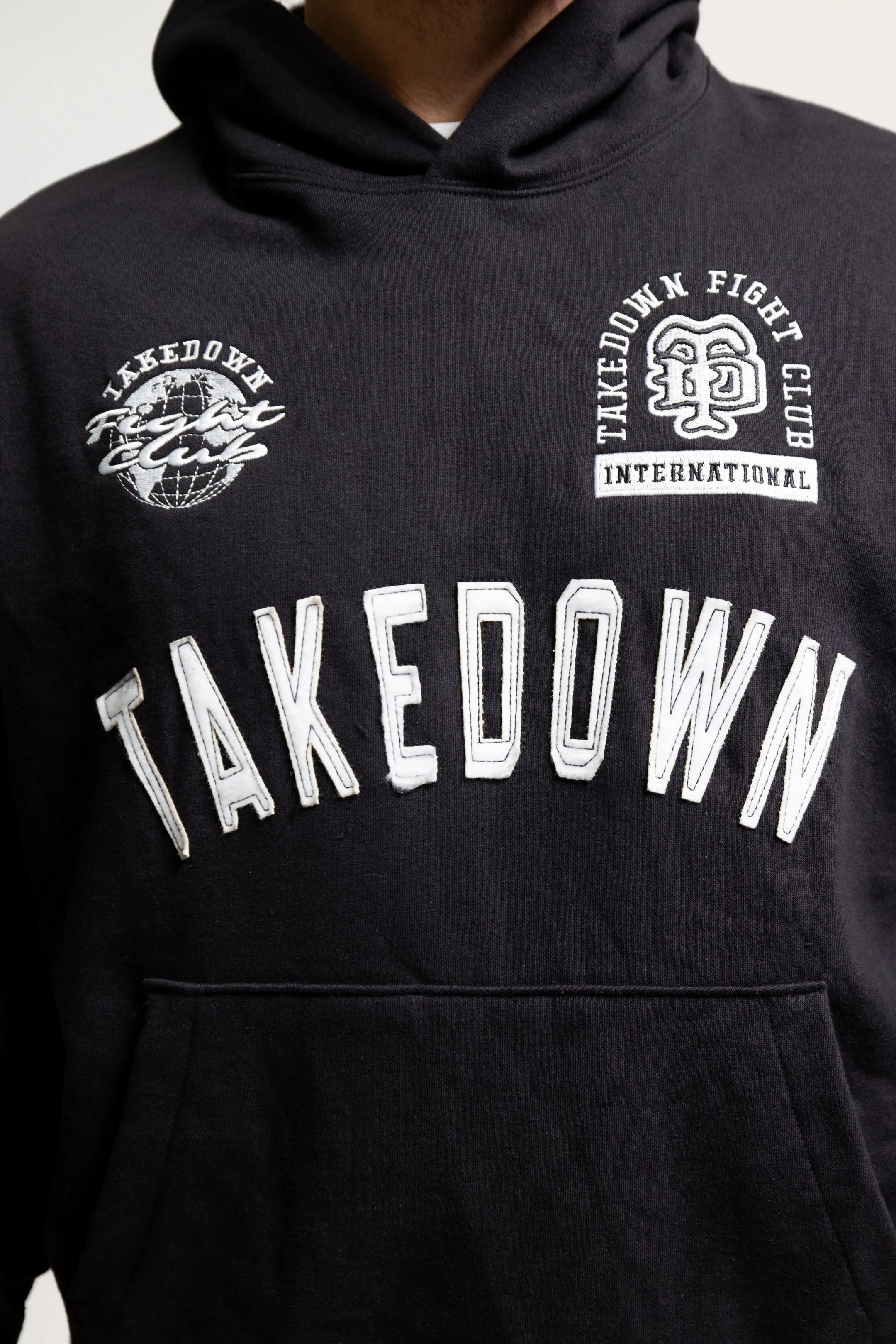Takedown Arch Heavyweight Hoodie - Black/White