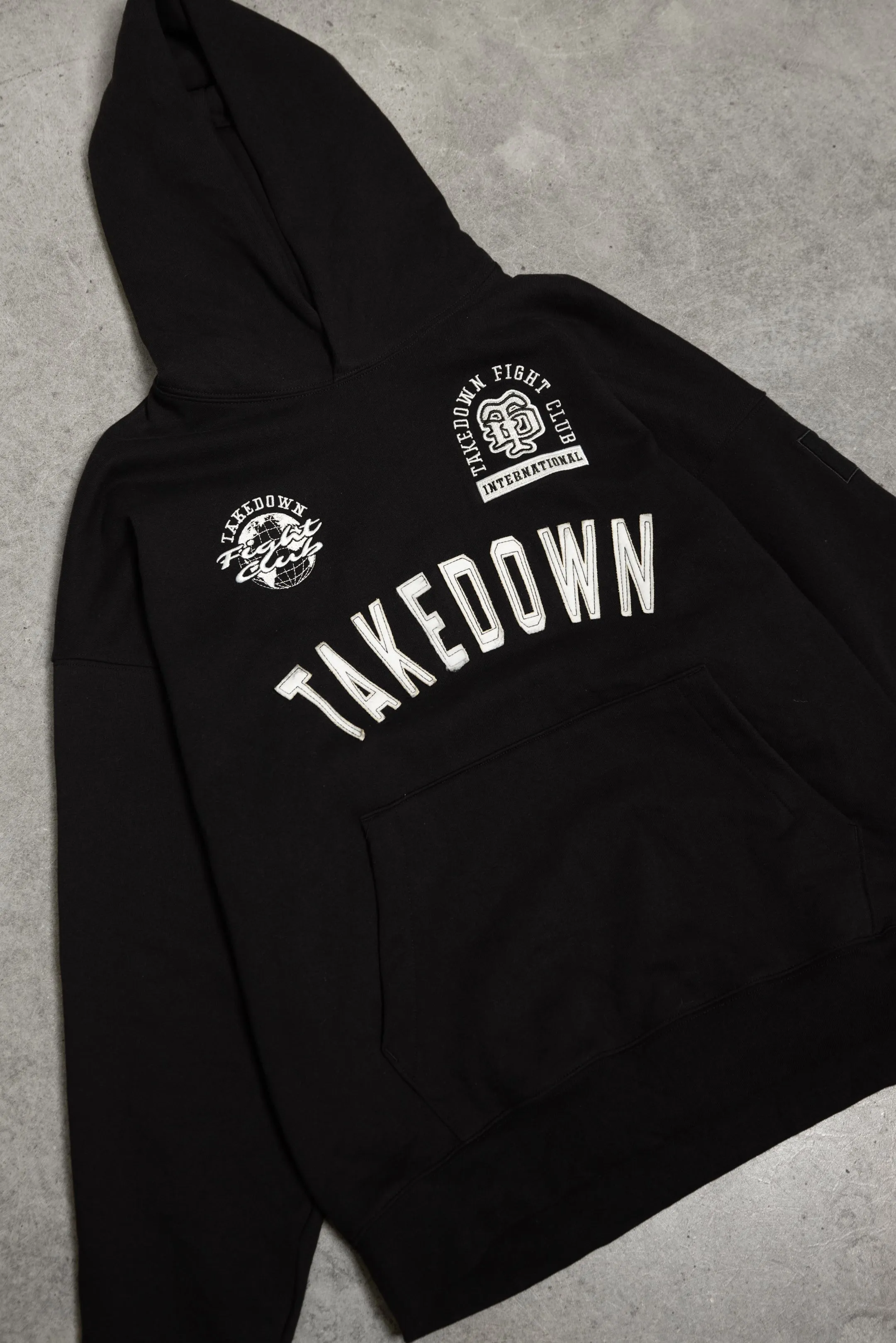 Takedown Arch Heavyweight Hoodie - Black/White