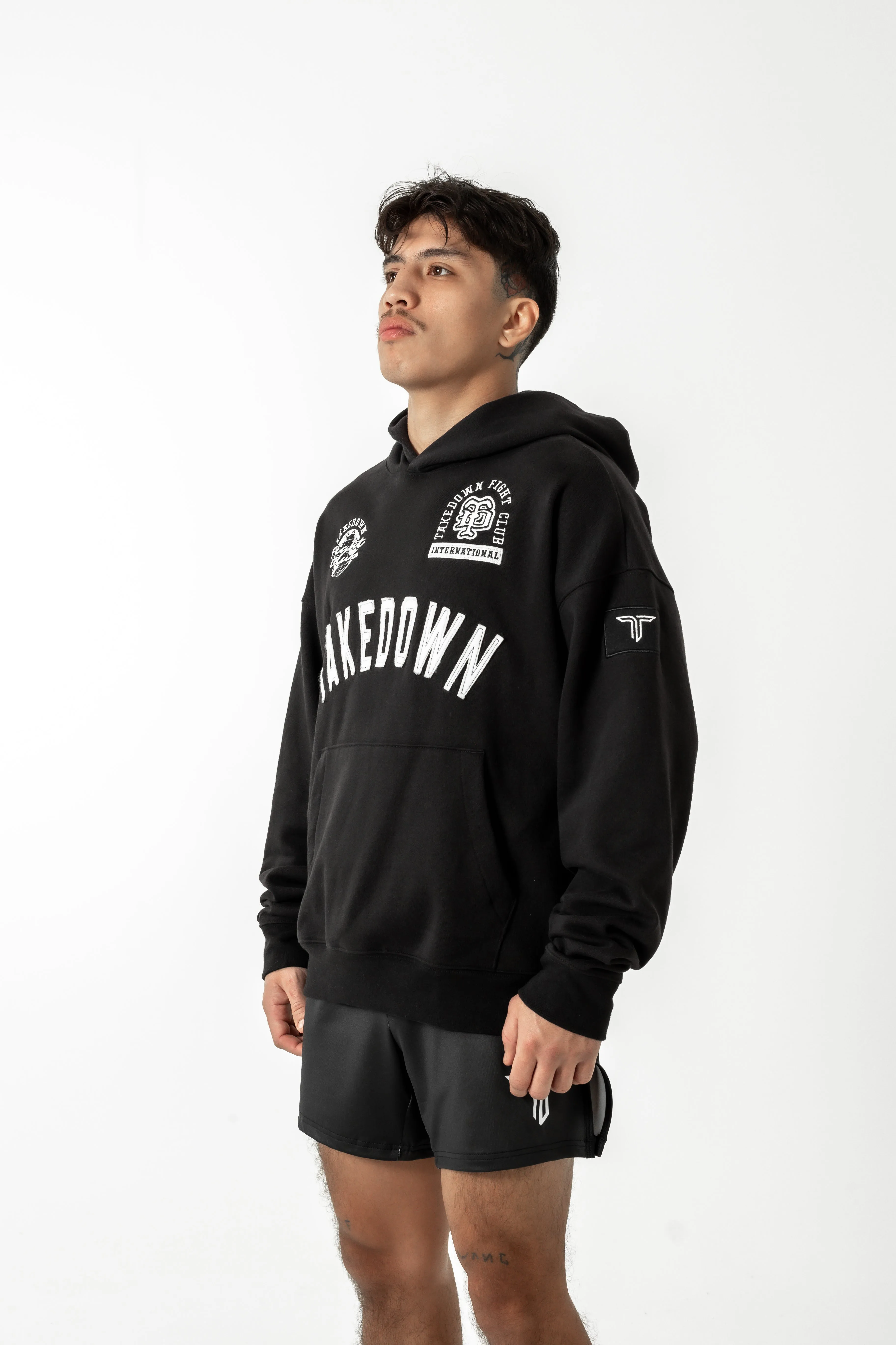 Takedown Arch Heavyweight Hoodie - Black/White