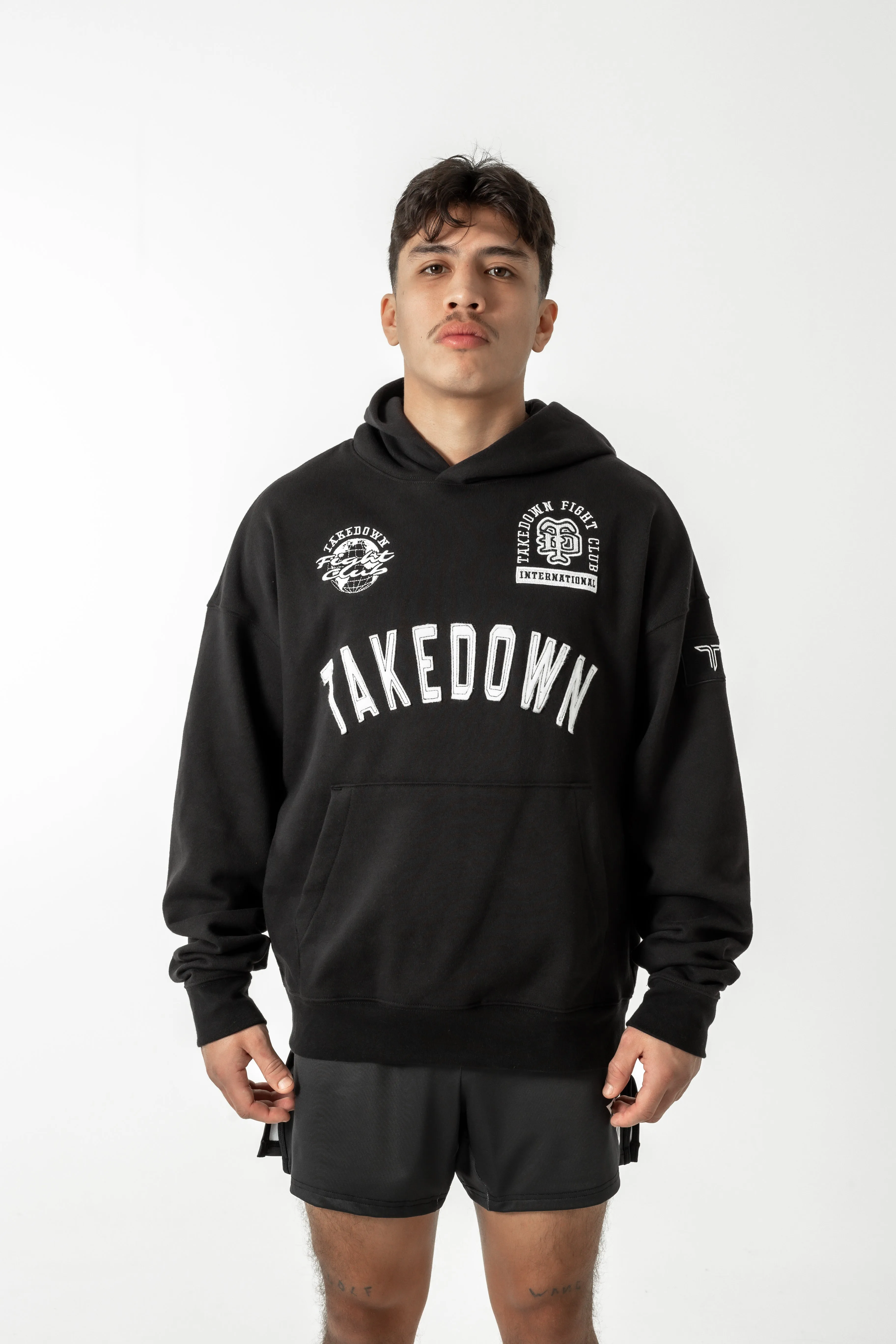 Takedown Arch Heavyweight Hoodie - Black/White