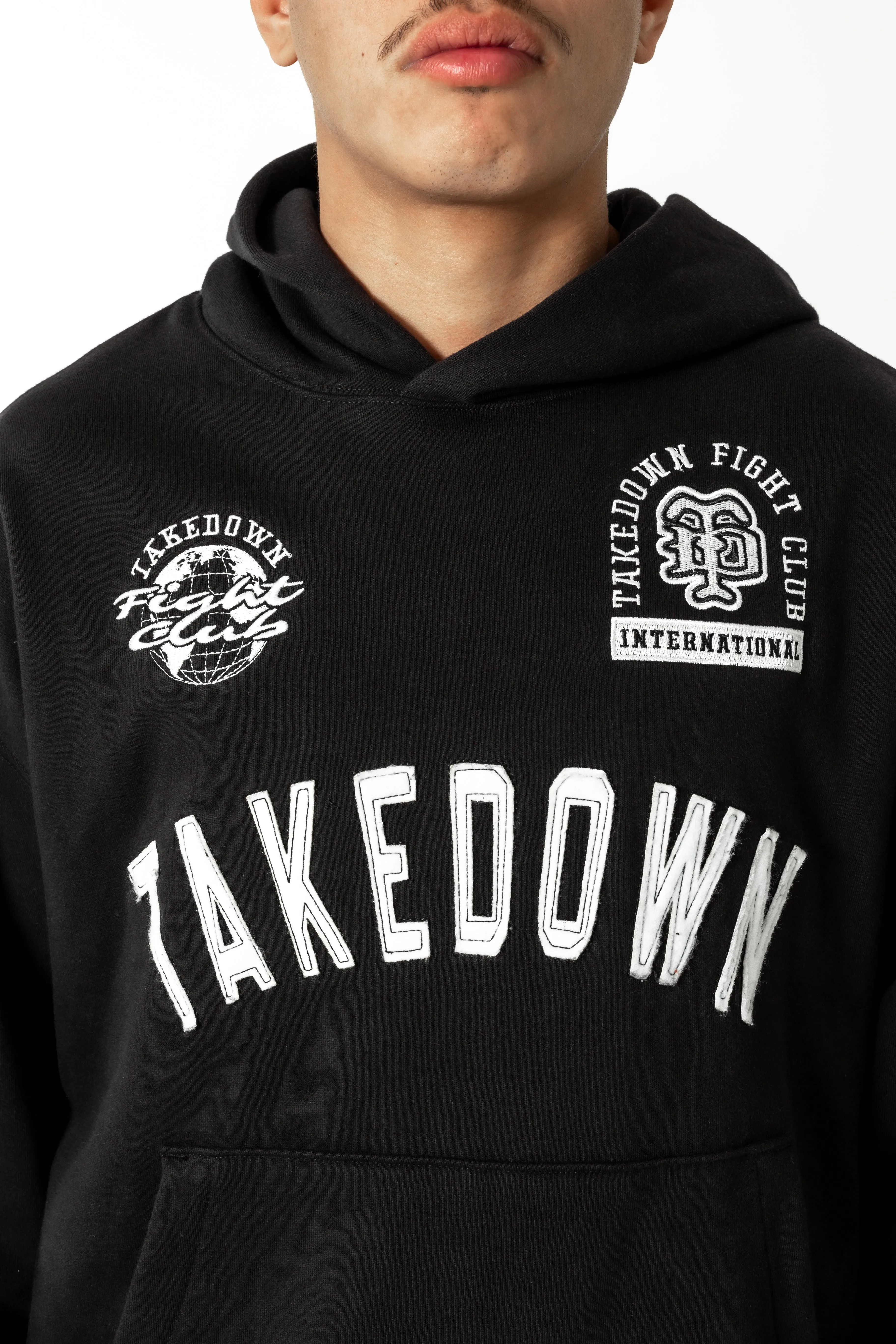 Takedown Arch Heavyweight Hoodie - Black/White