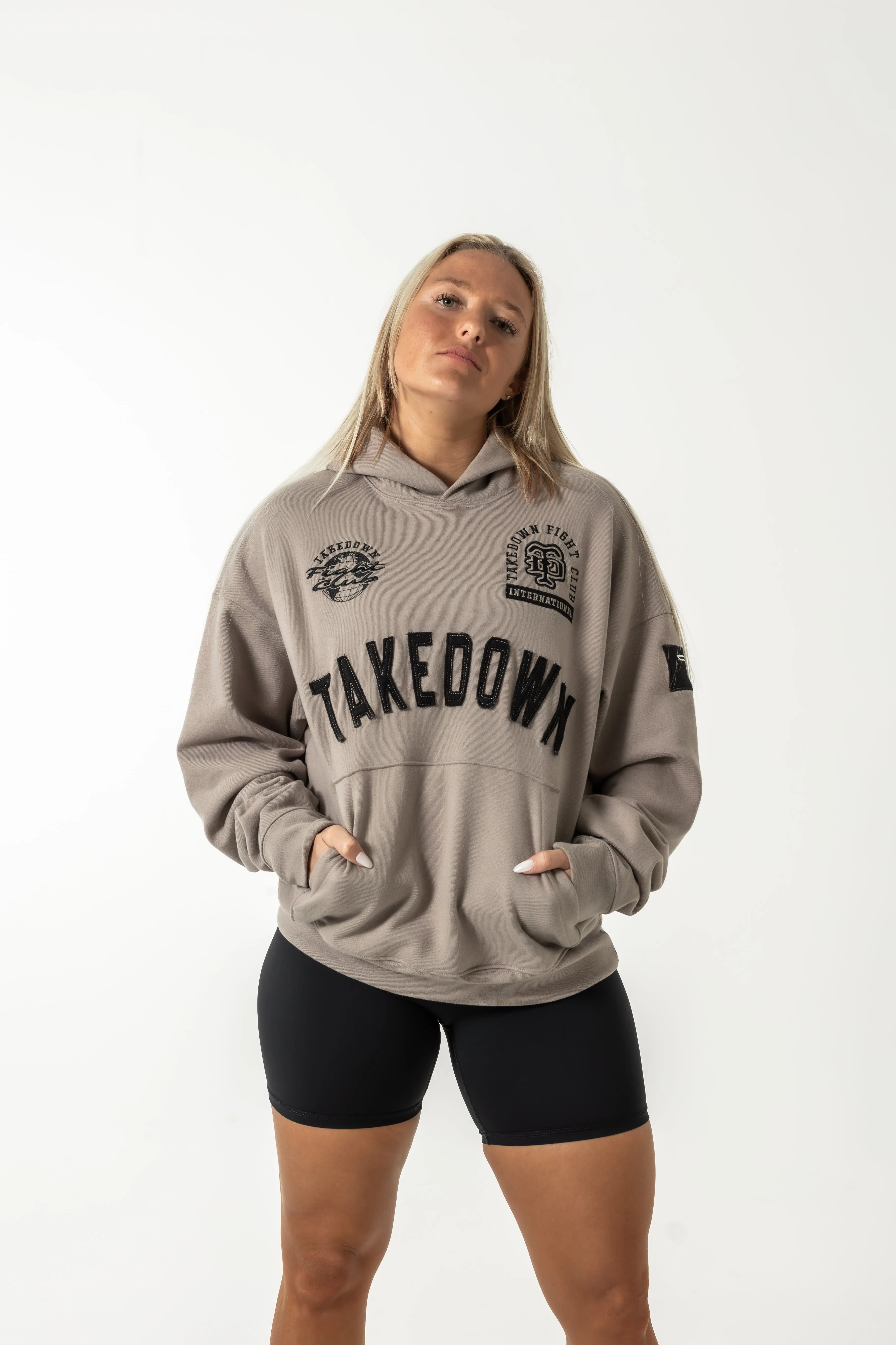 Takedown Arch Heavyweight Hoodie - Cinder/Black