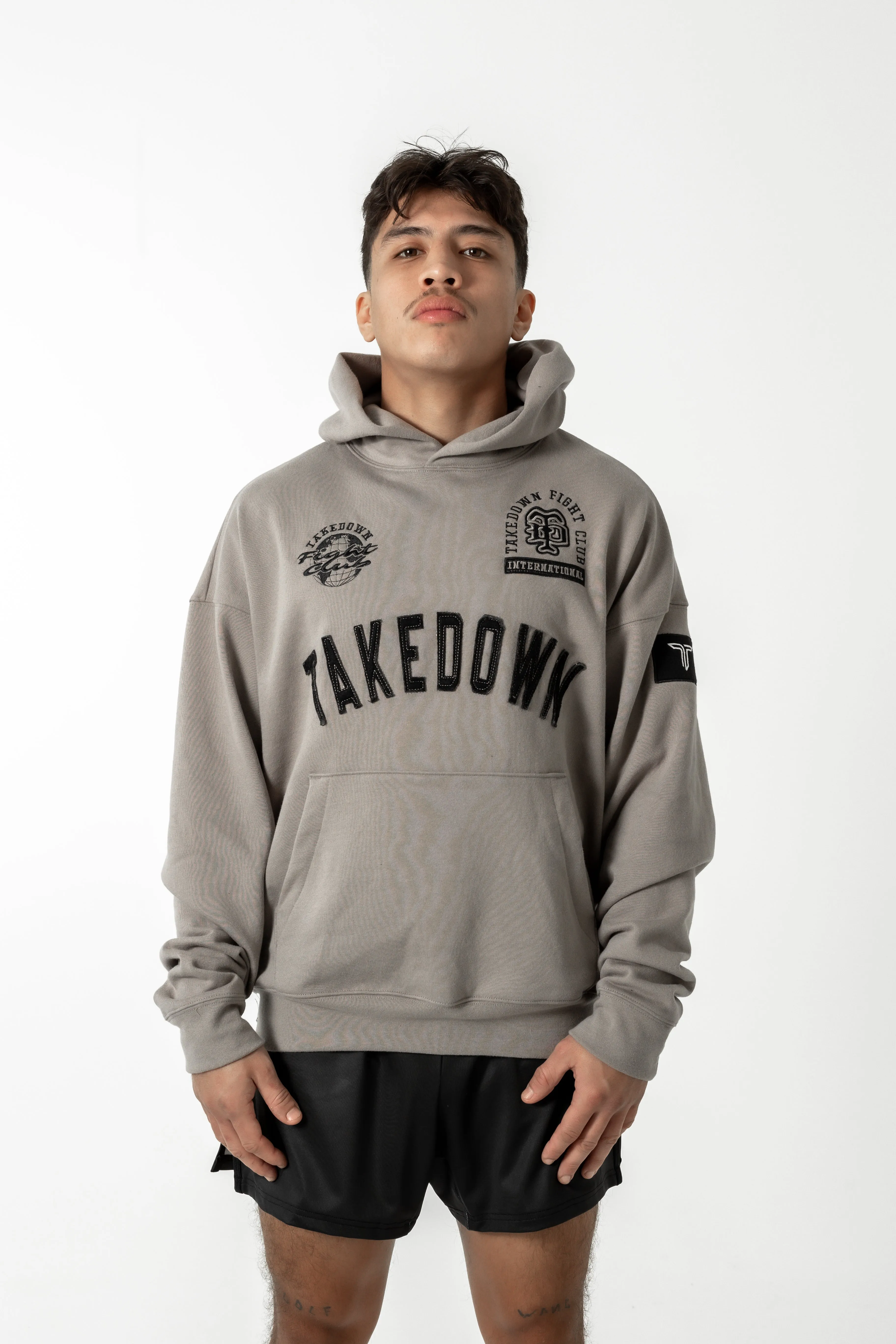 Takedown Arch Heavyweight Hoodie - Cinder/Black