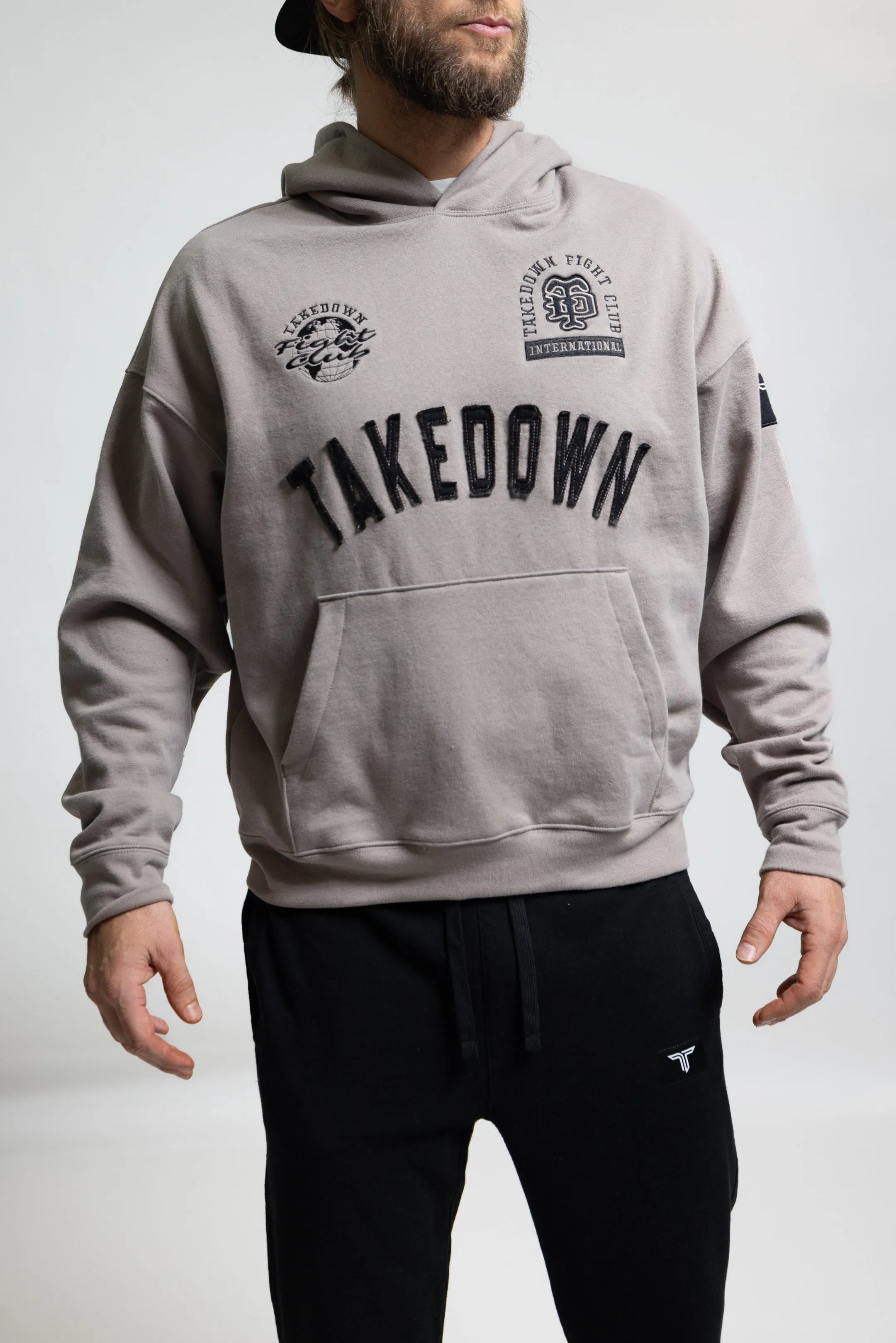 Takedown Arch Heavyweight Hoodie - Cinder/Black