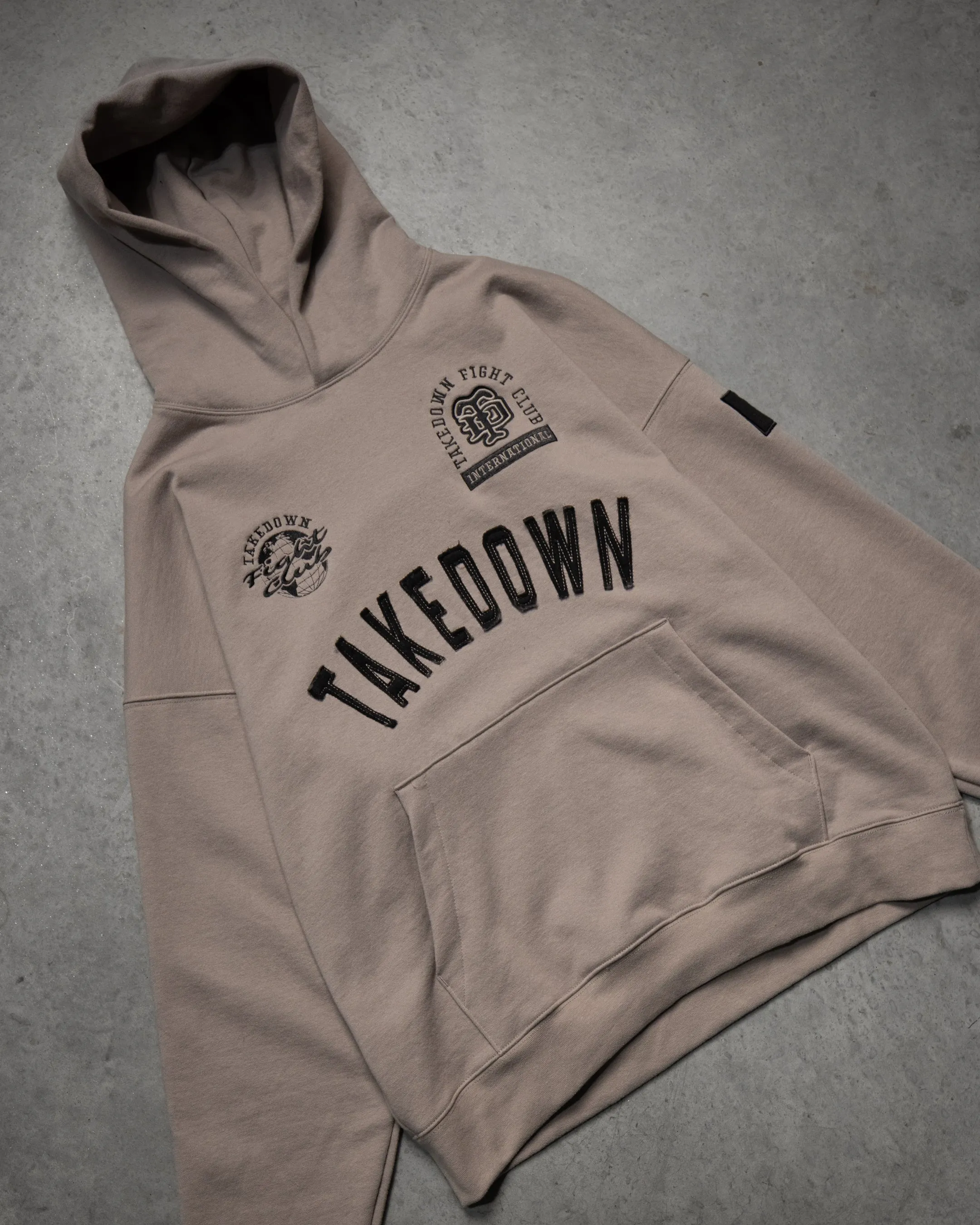 Takedown Arch Heavyweight Hoodie - Cinder/Black