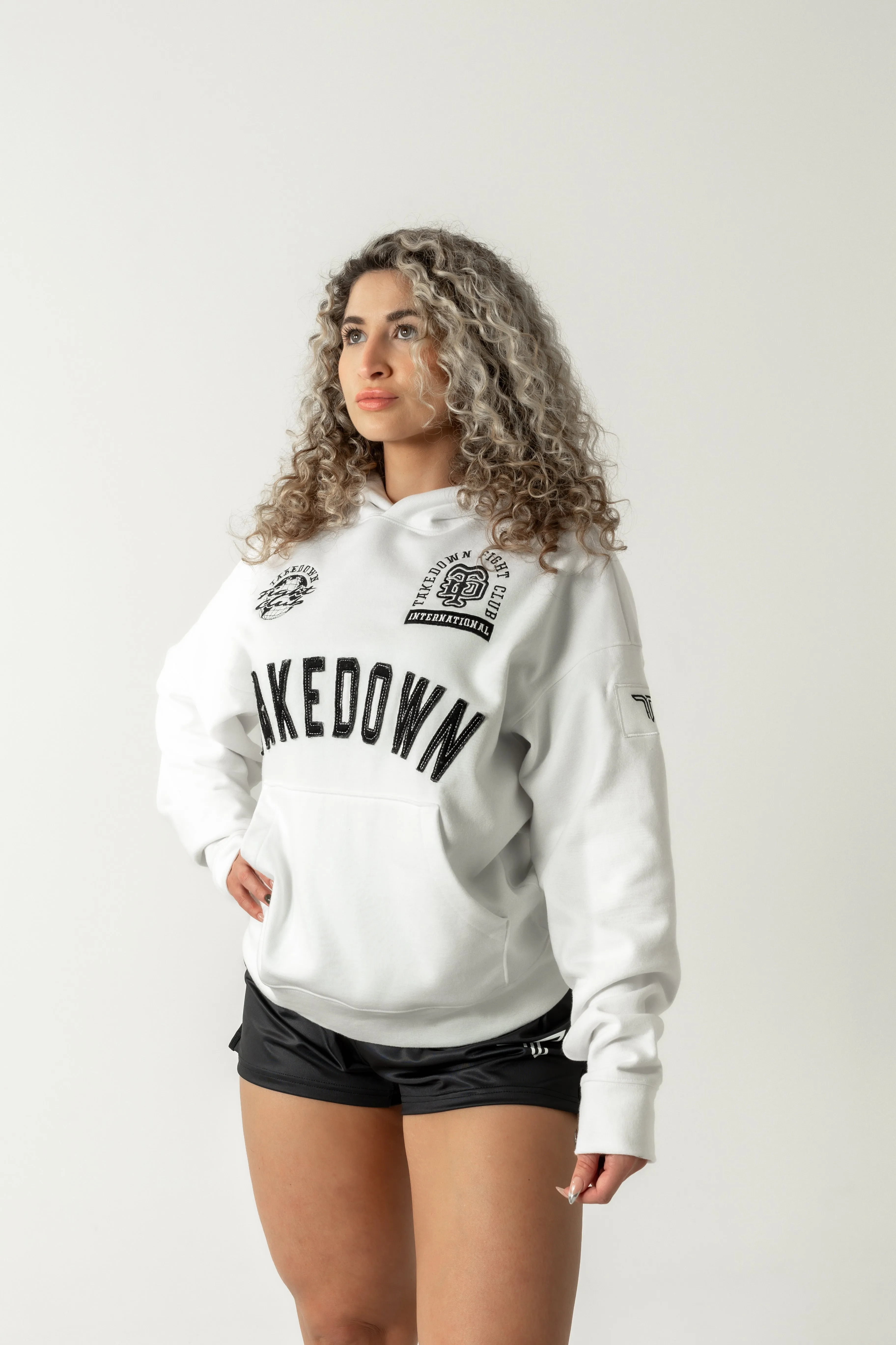 Takedown Arch Heavyweight Hoodie - White