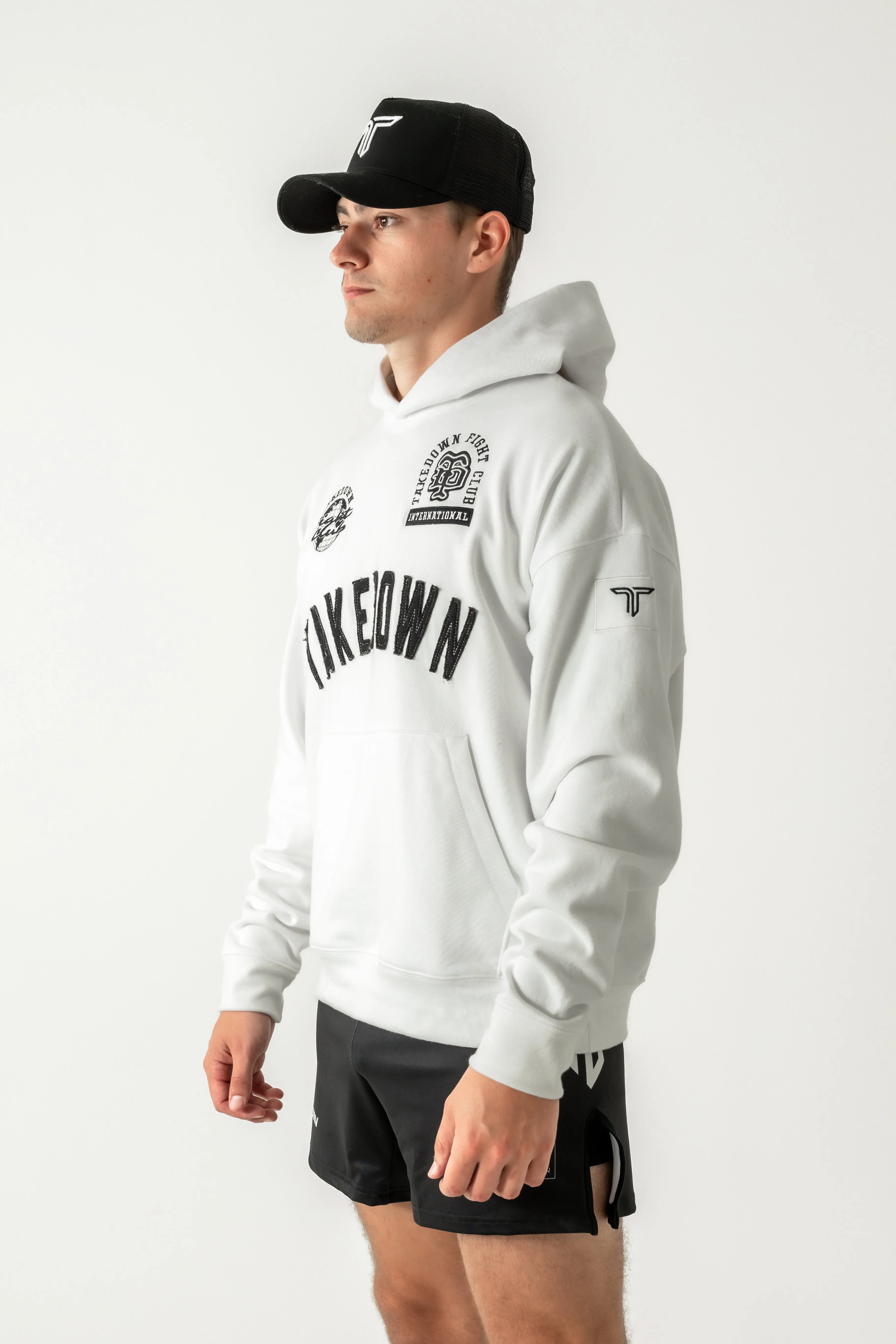Takedown Arch Heavyweight Hoodie - White