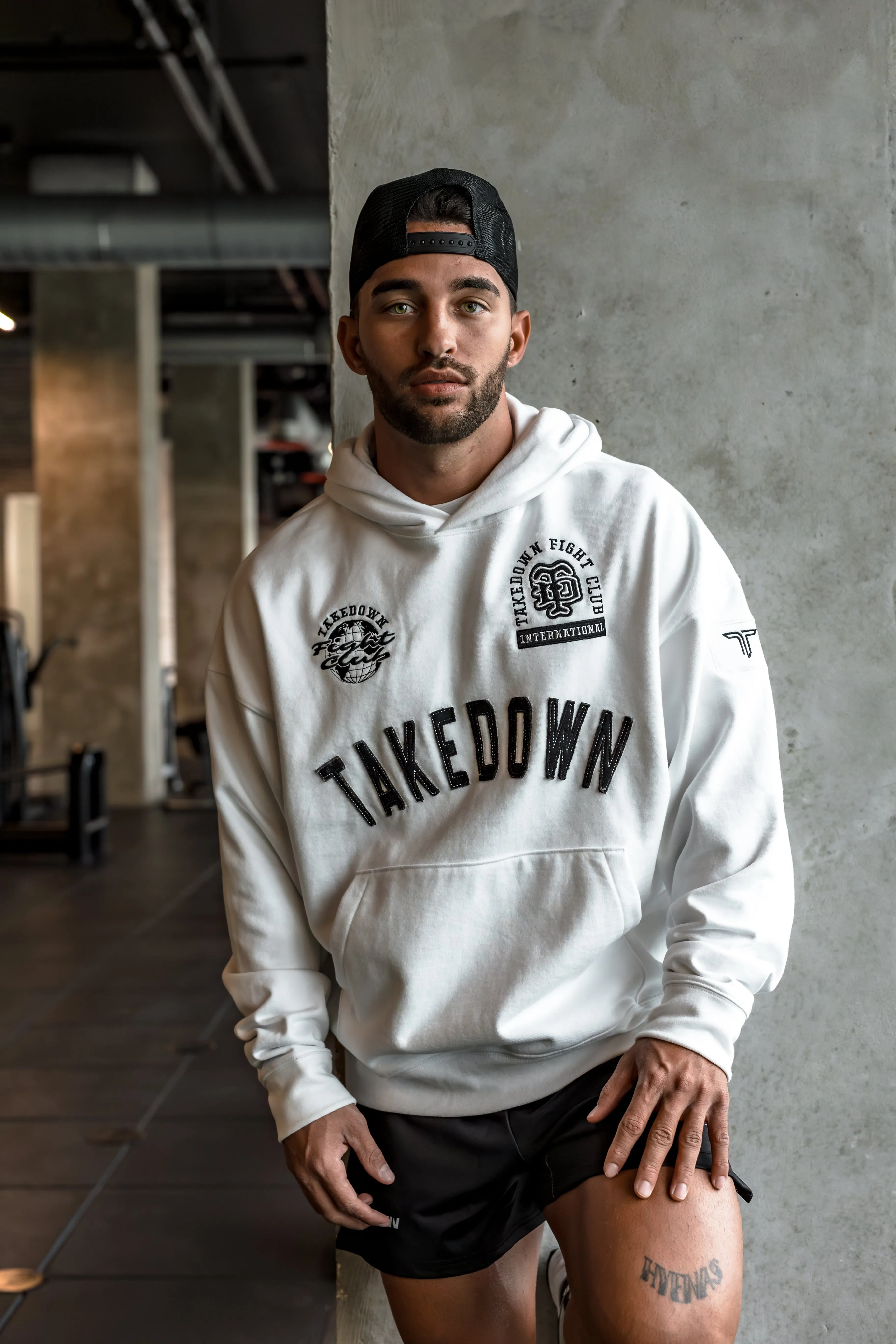 Takedown Arch Heavyweight Hoodie - White