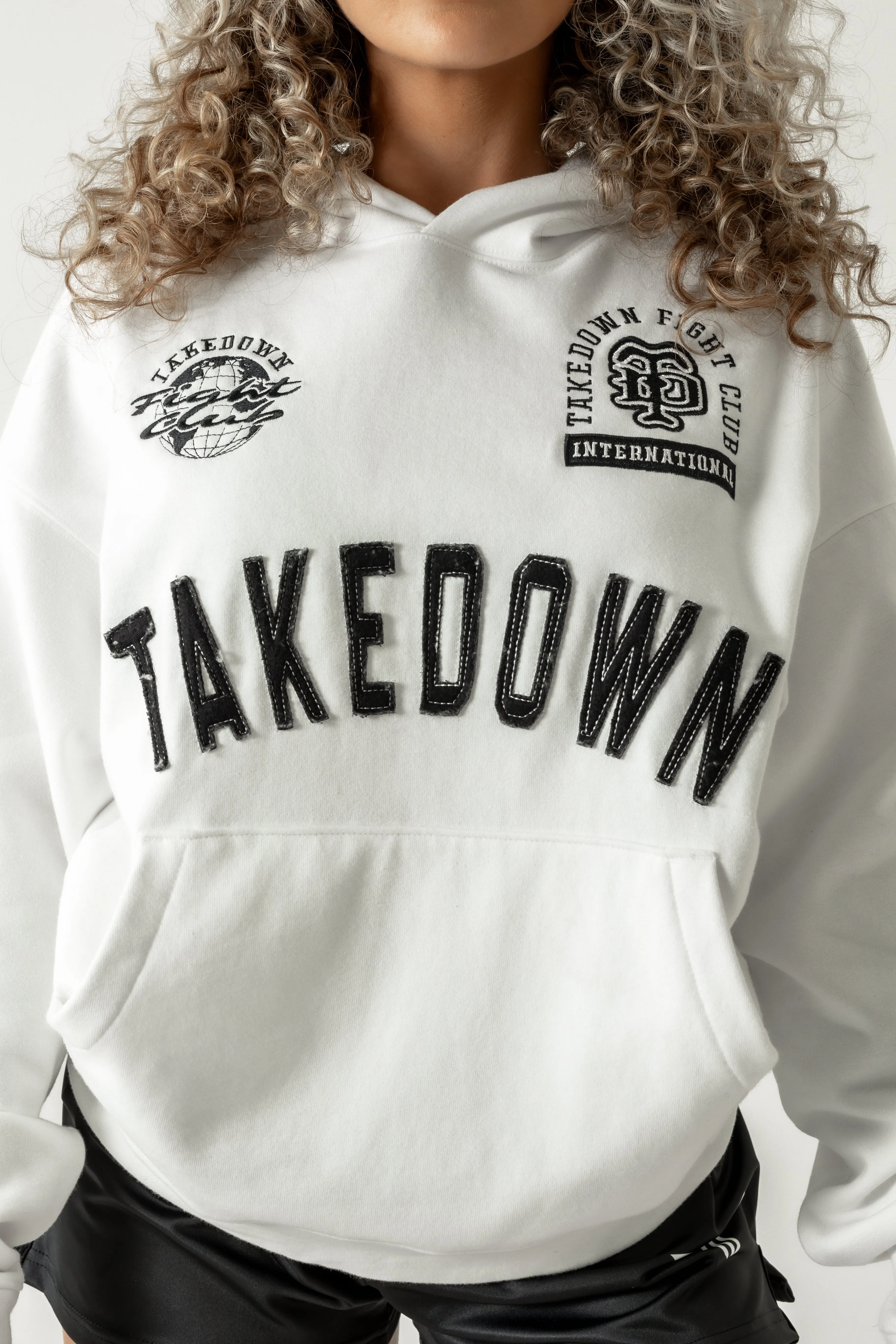 Takedown Arch Heavyweight Hoodie - White