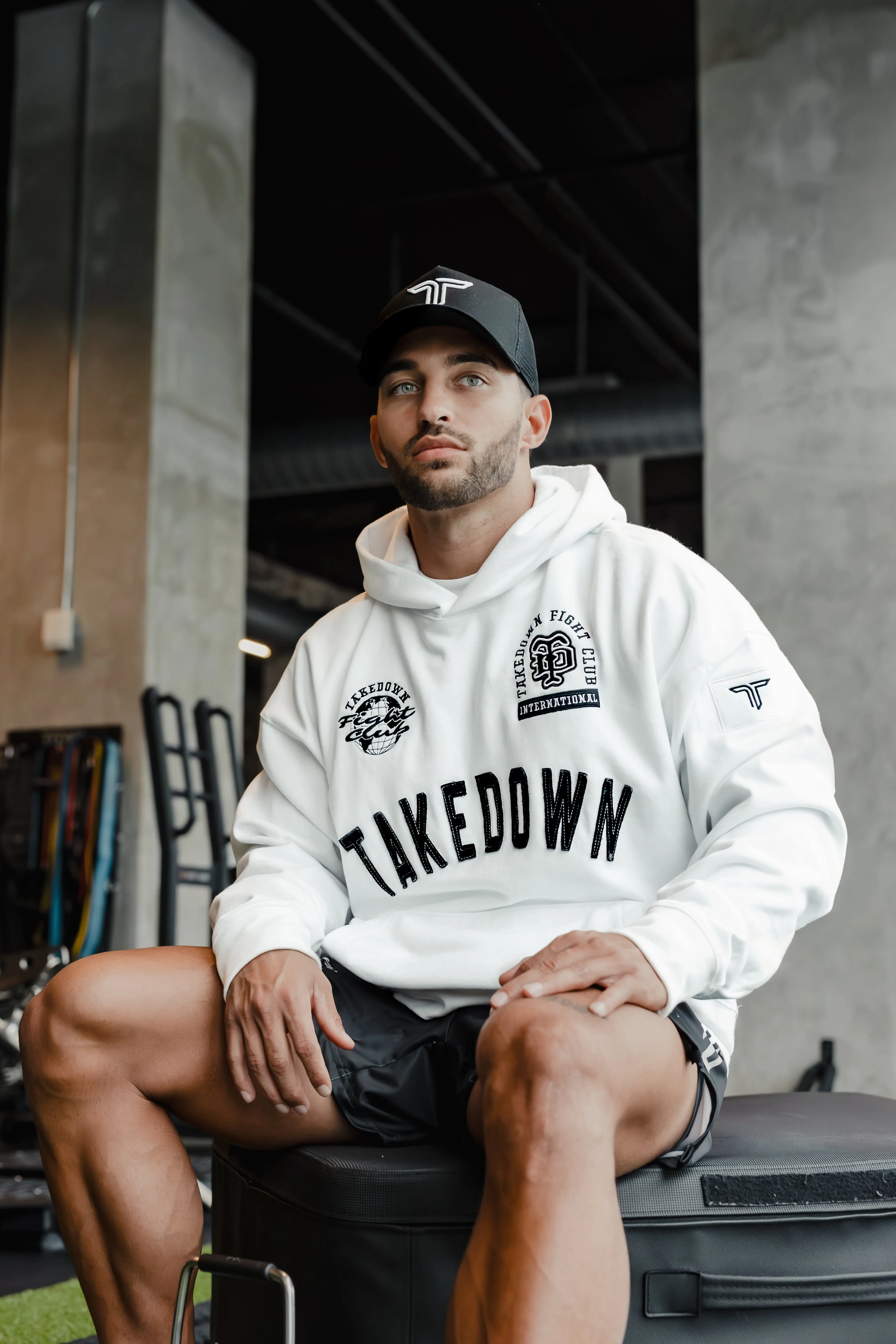 Takedown Arch Heavyweight Hoodie - White