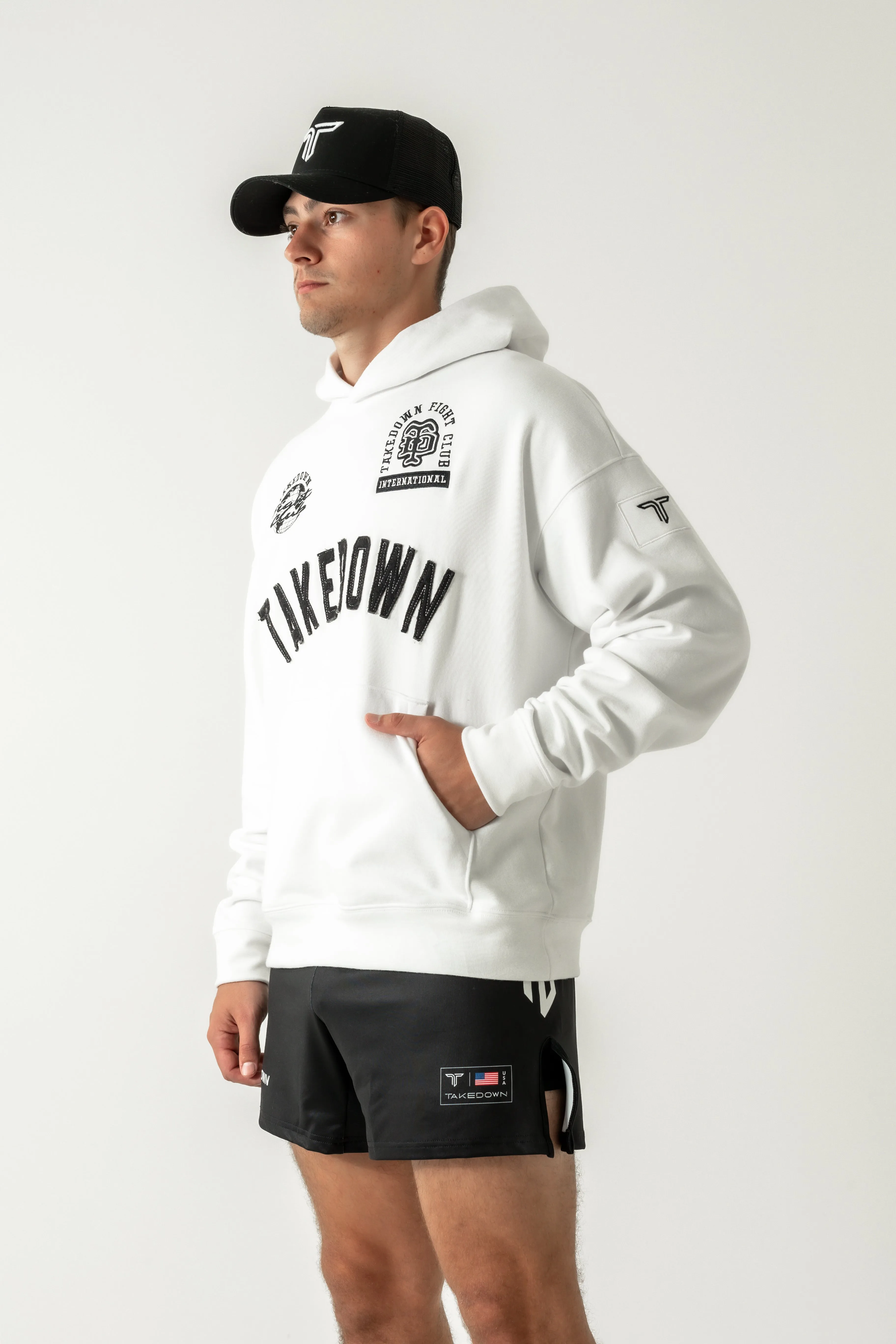 Takedown Arch Heavyweight Hoodie - White