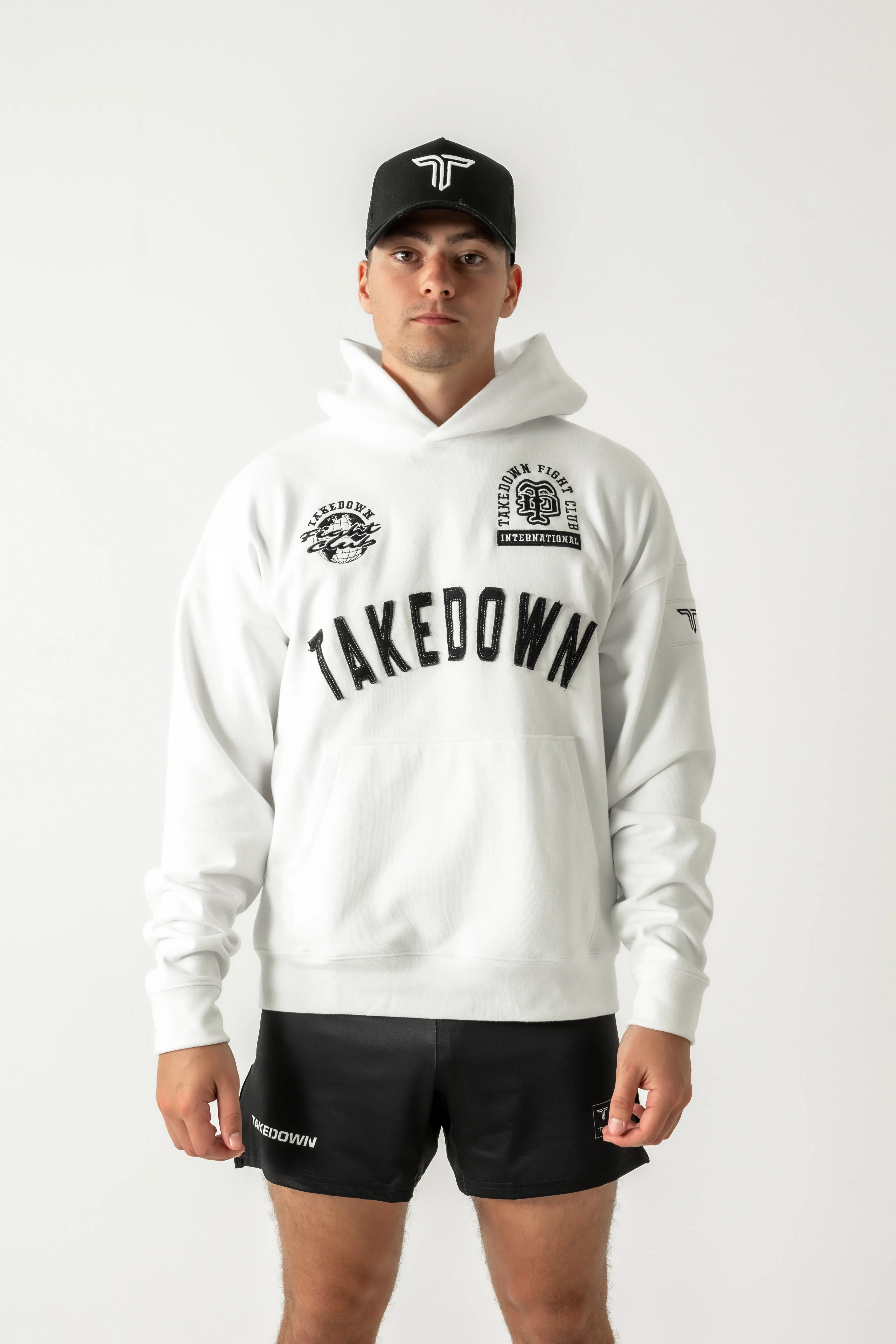 Takedown Arch Heavyweight Hoodie - White