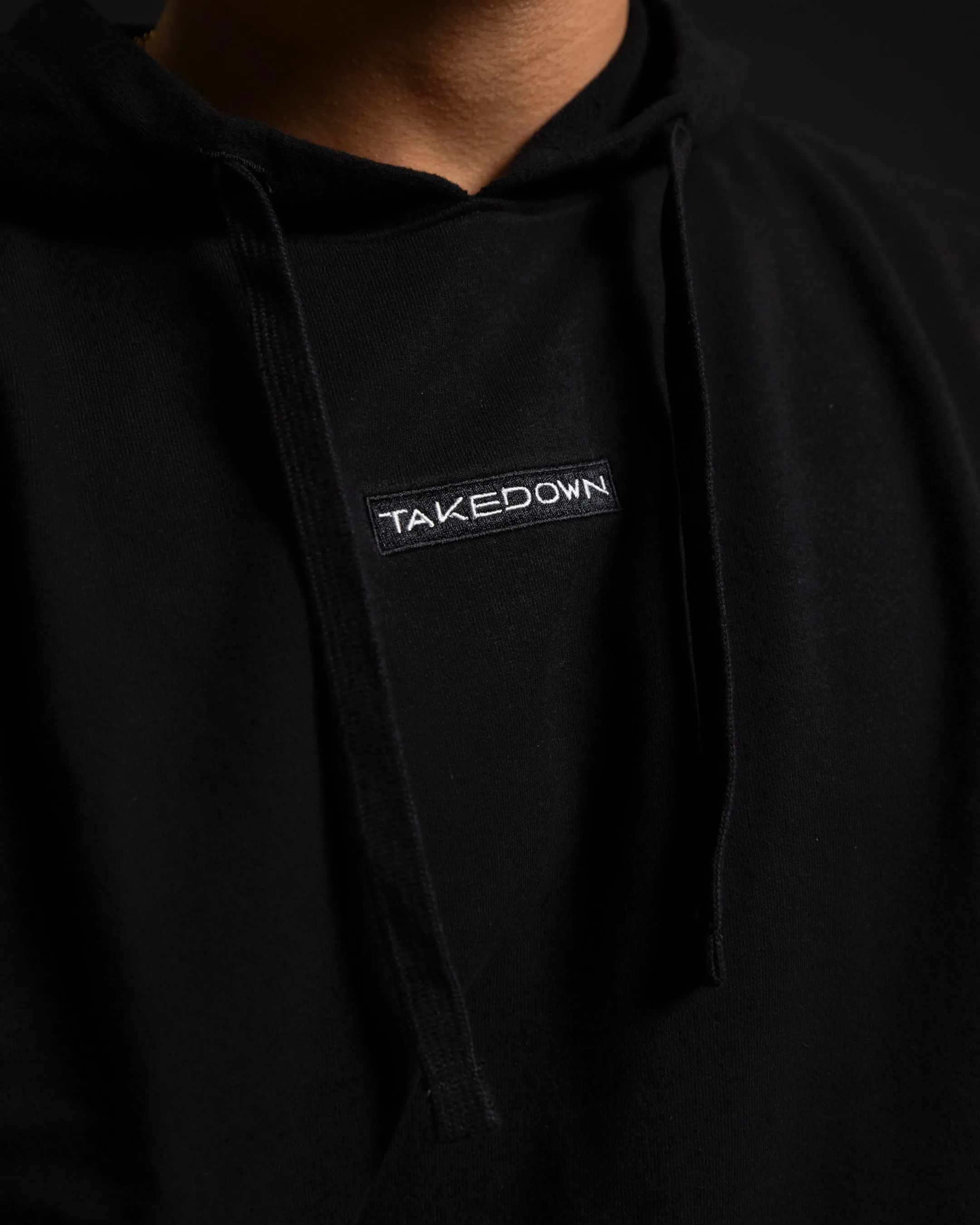 Takedown Chest Logo Hoodie - Black