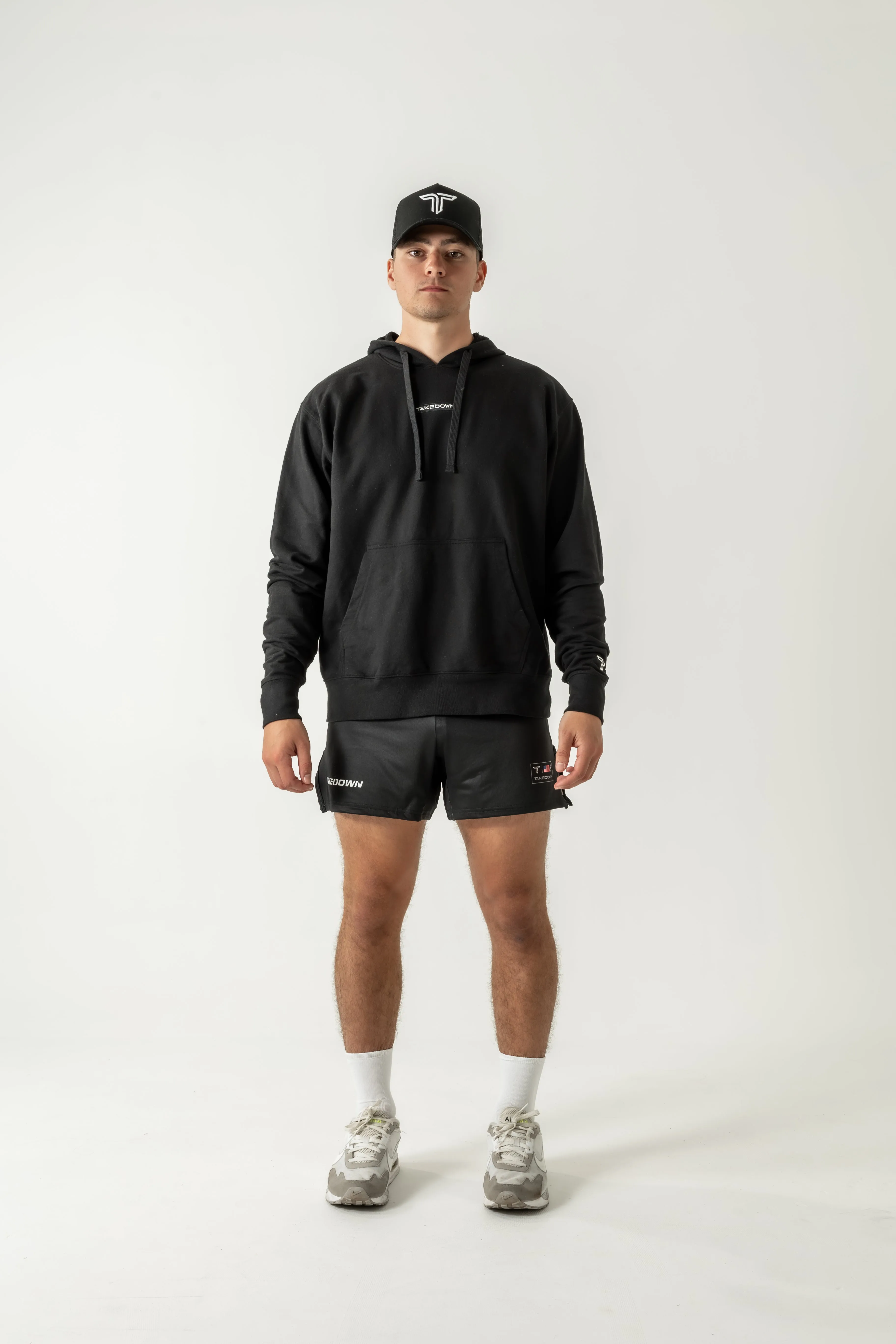 Takedown Chest Logo Hoodie - Black