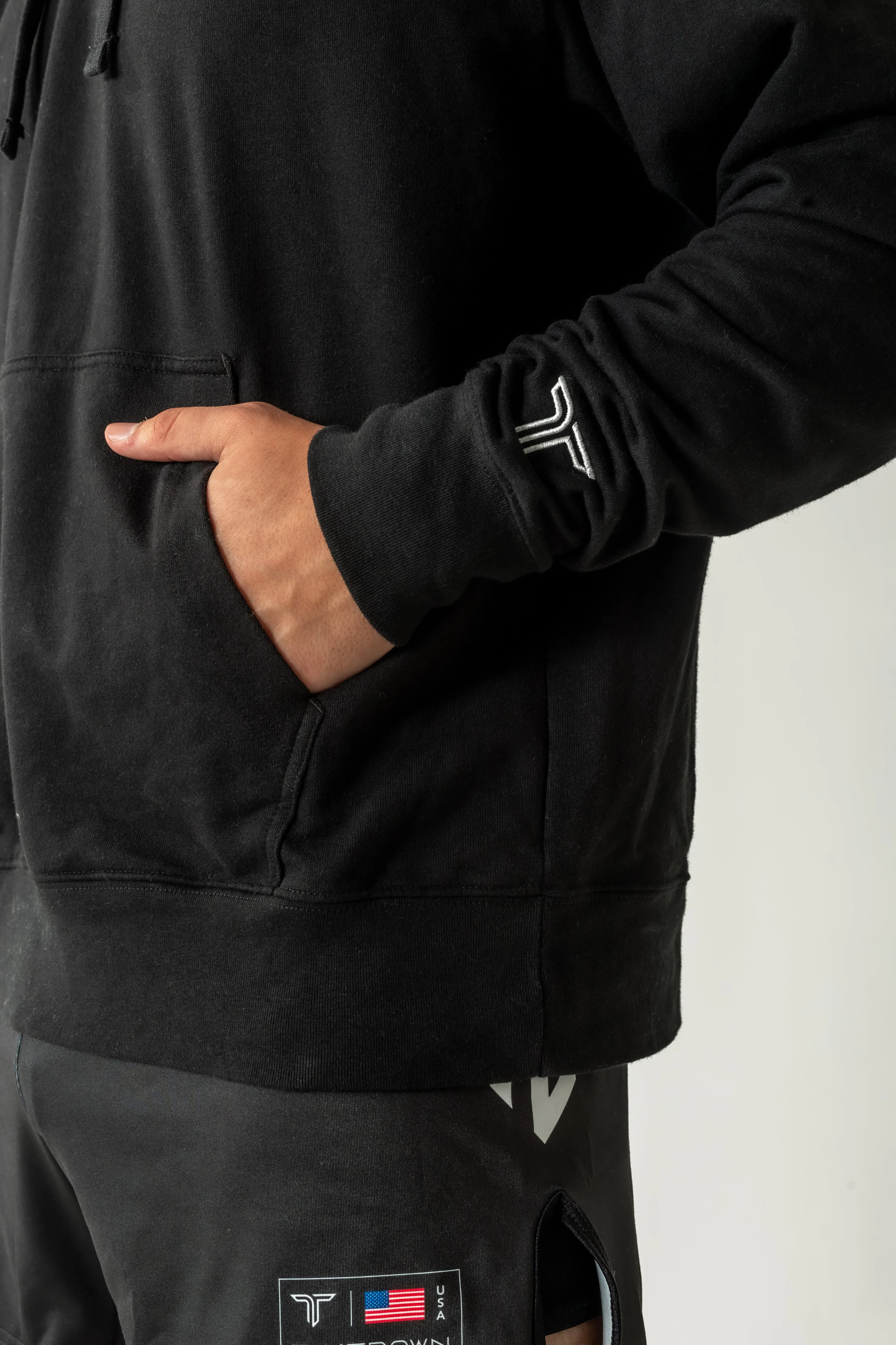 Takedown Chest Logo Hoodie - Black