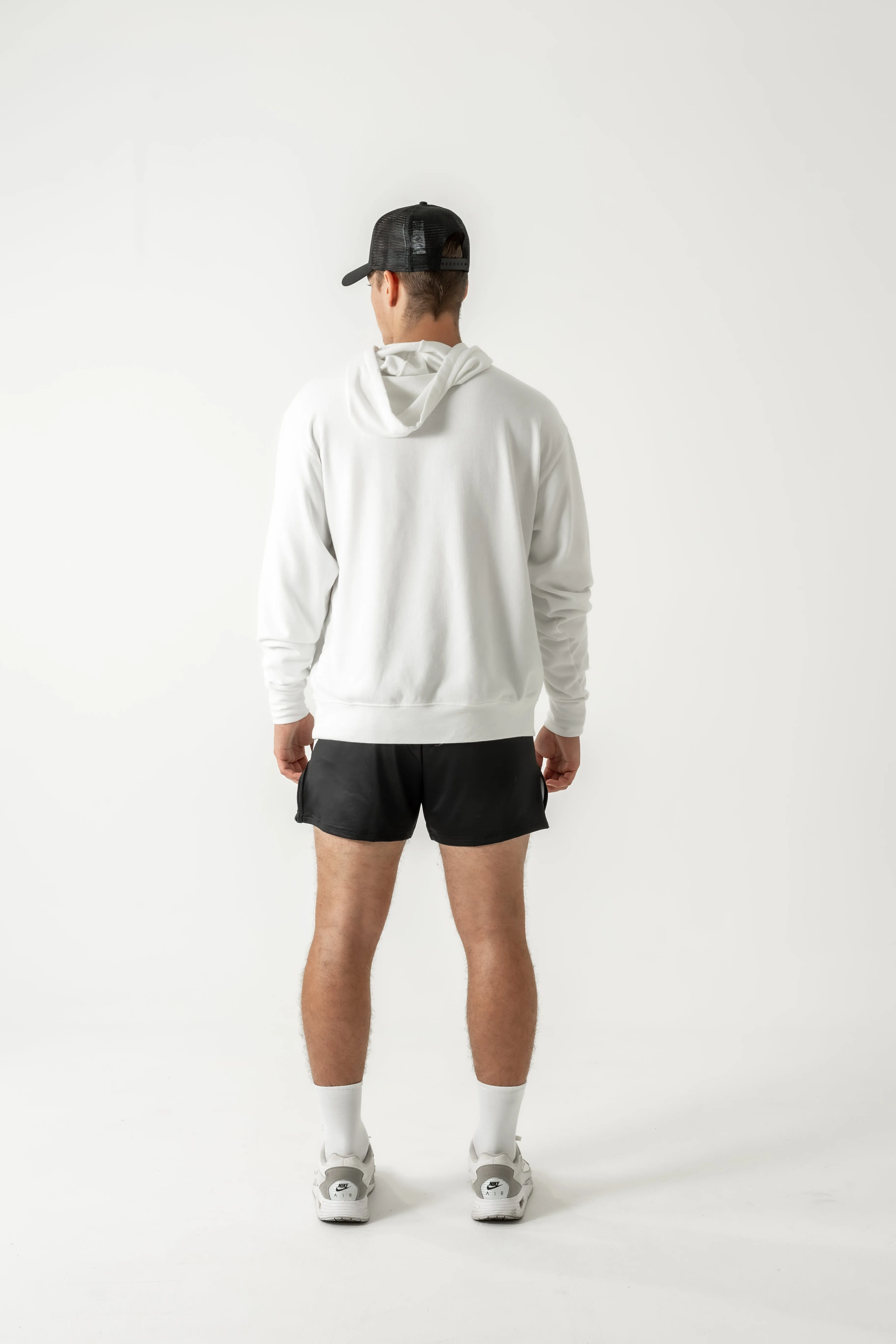 Takedown Chest Logo Hoodie - White