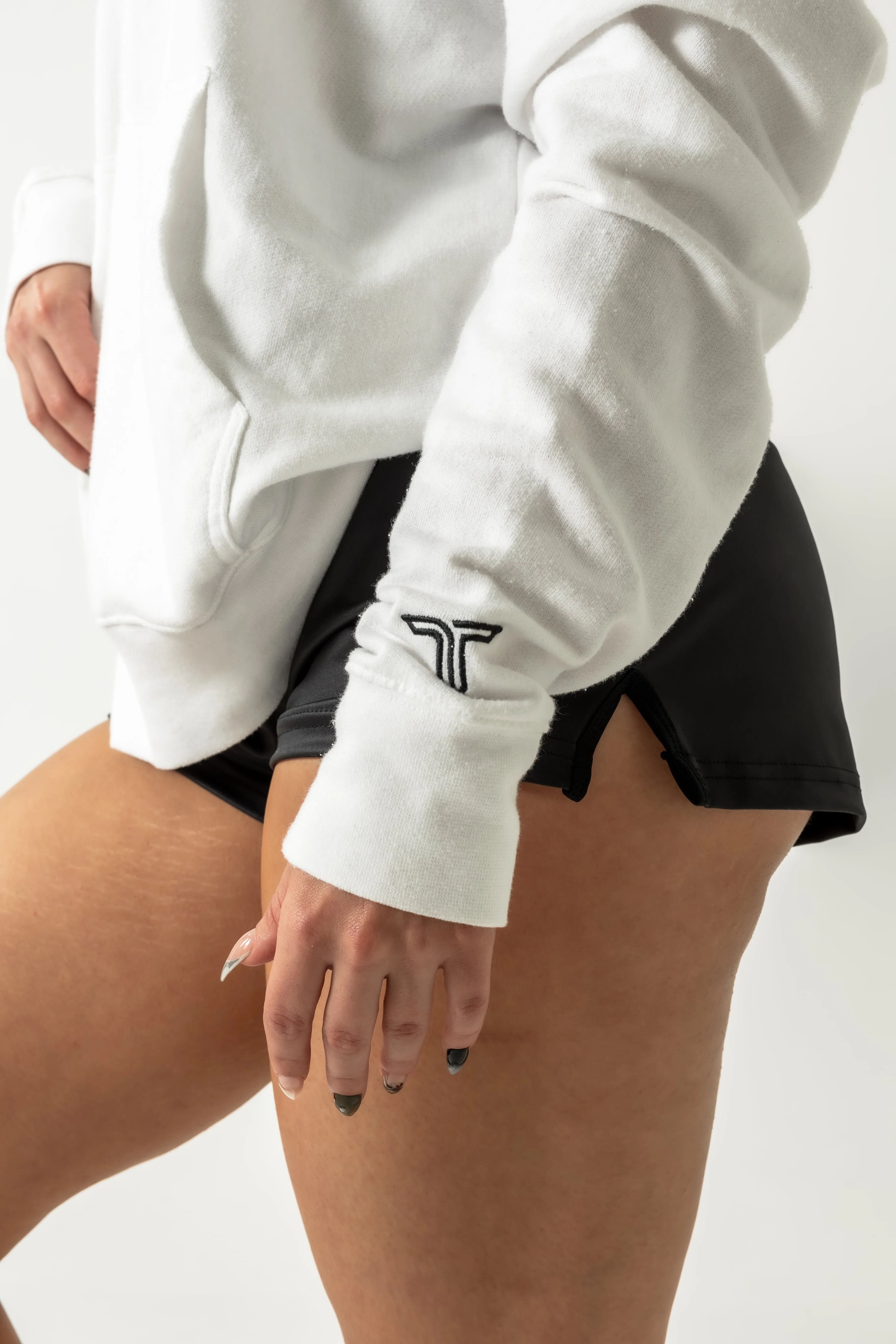 Takedown Chest Logo Hoodie - White