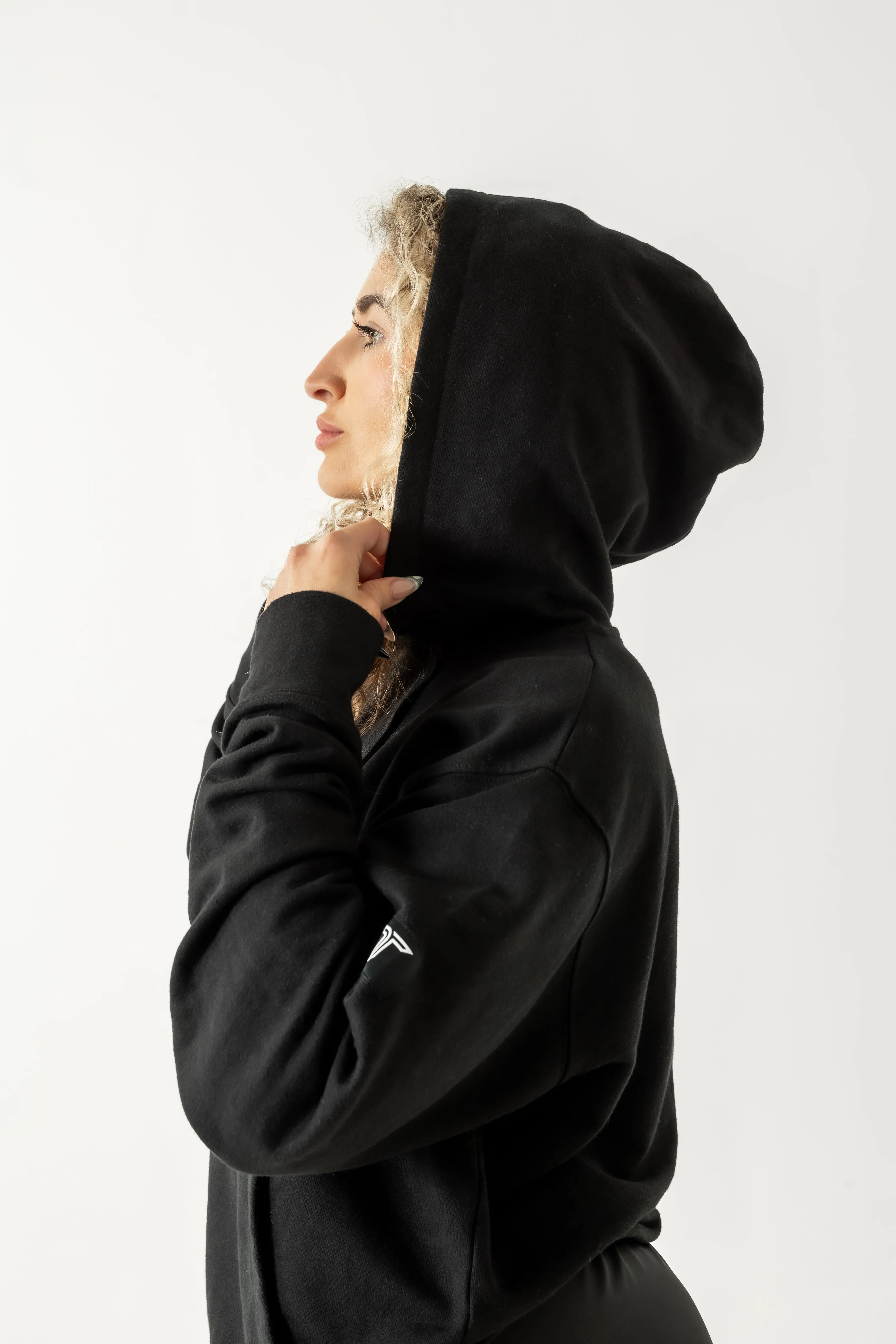 Takedown Sleeve Patch Hoodie - Black