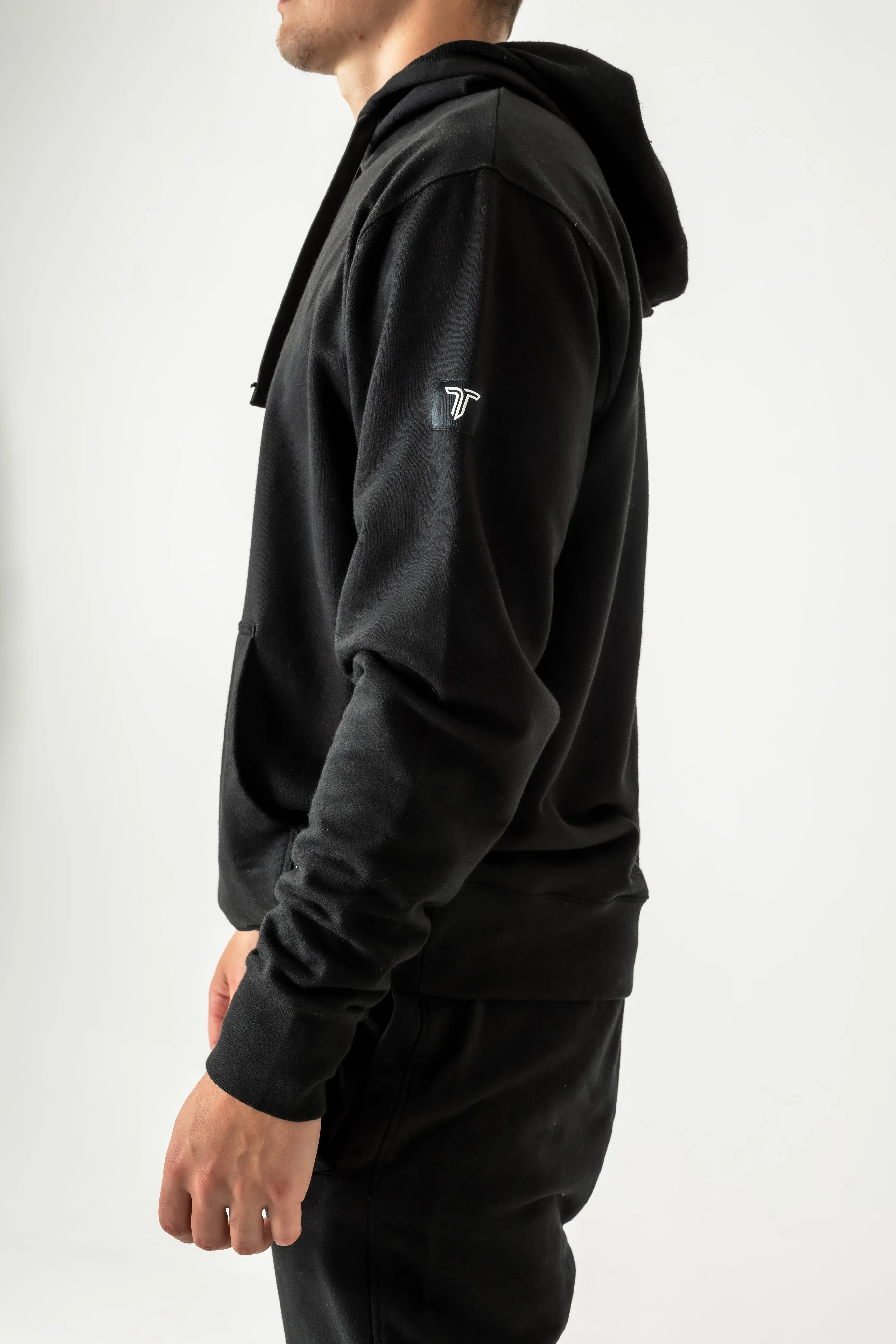 Takedown Sleeve Patch Hoodie - Black
