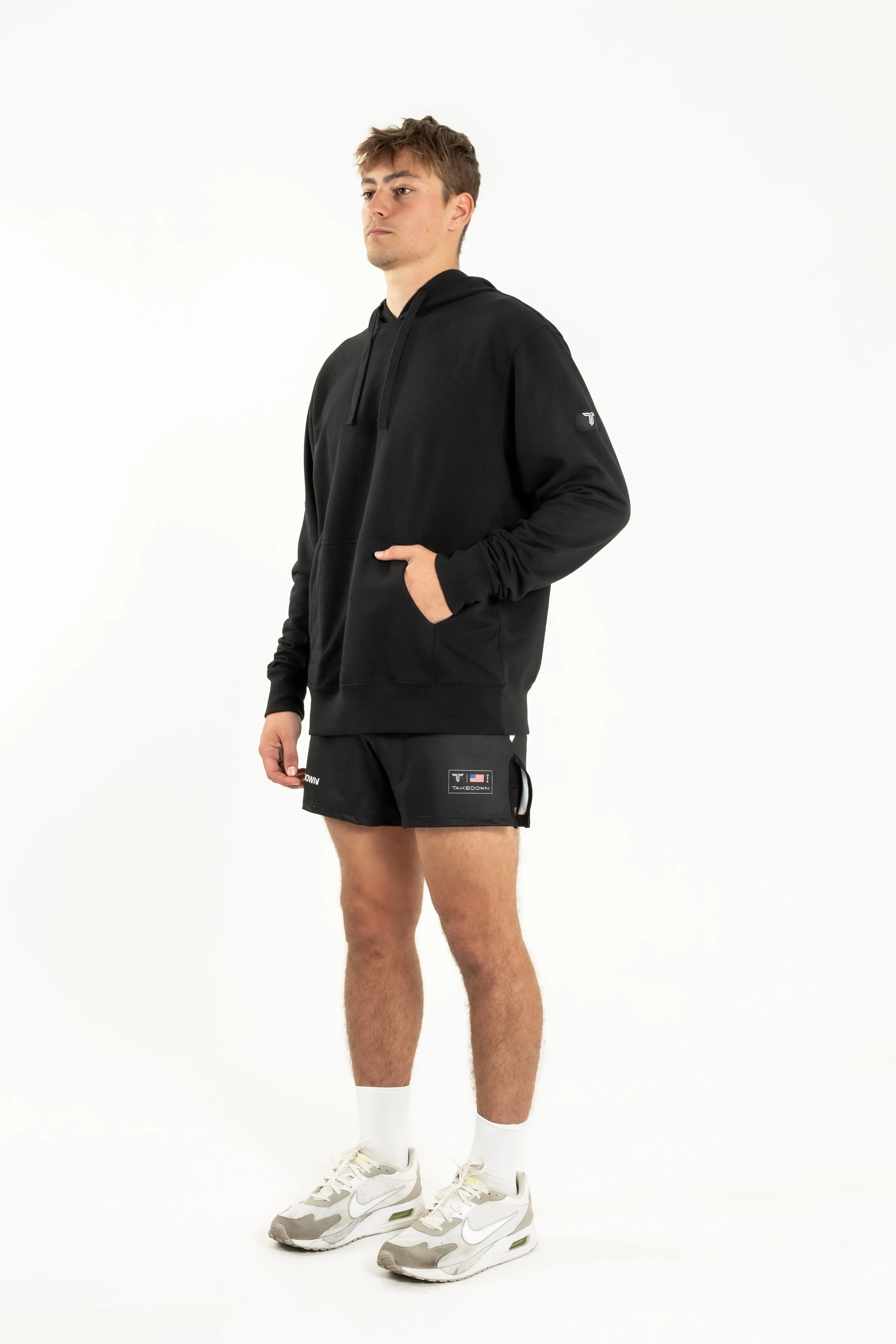 Takedown Sleeve Patch Hoodie - Black