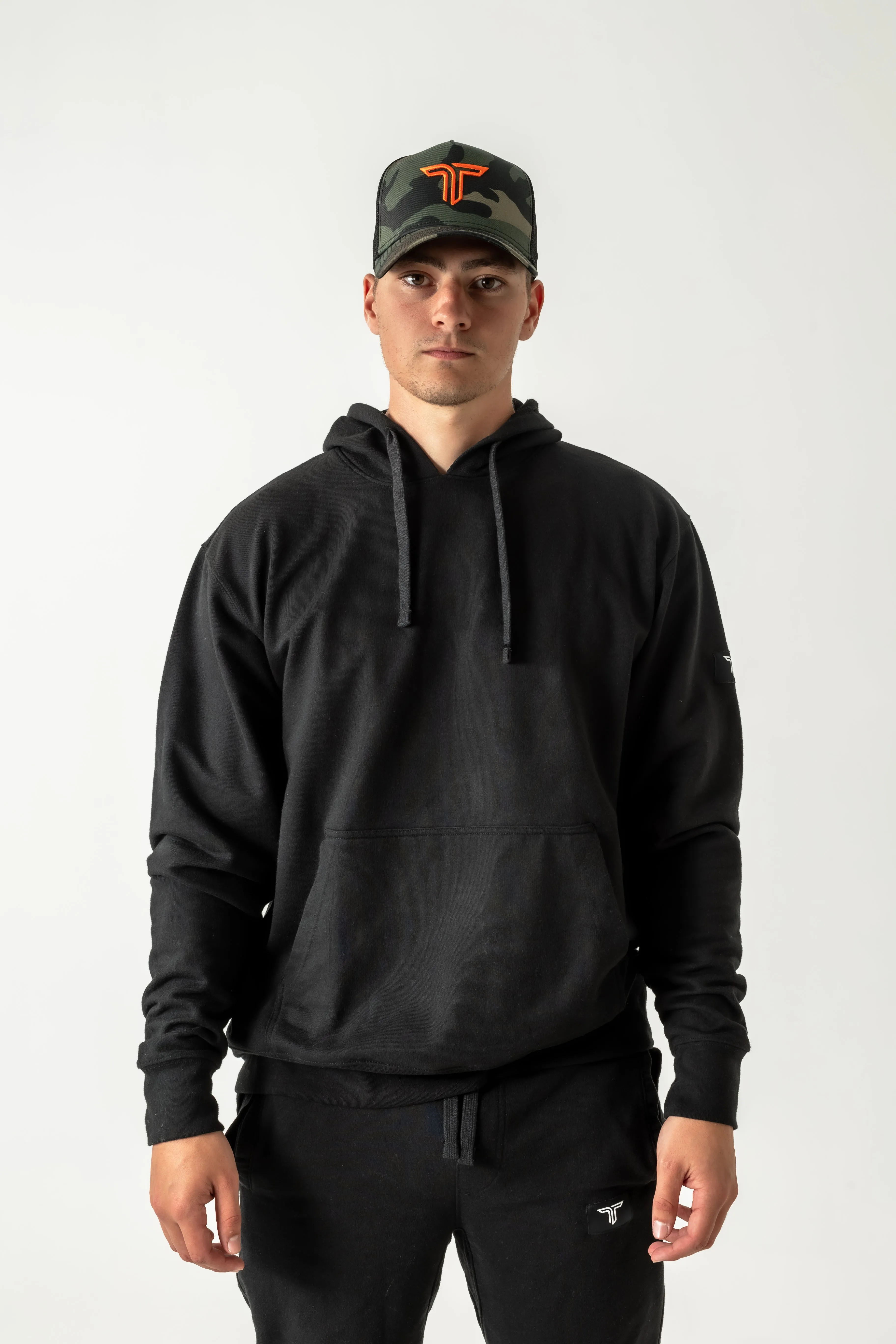 Takedown Sleeve Patch Hoodie - Black