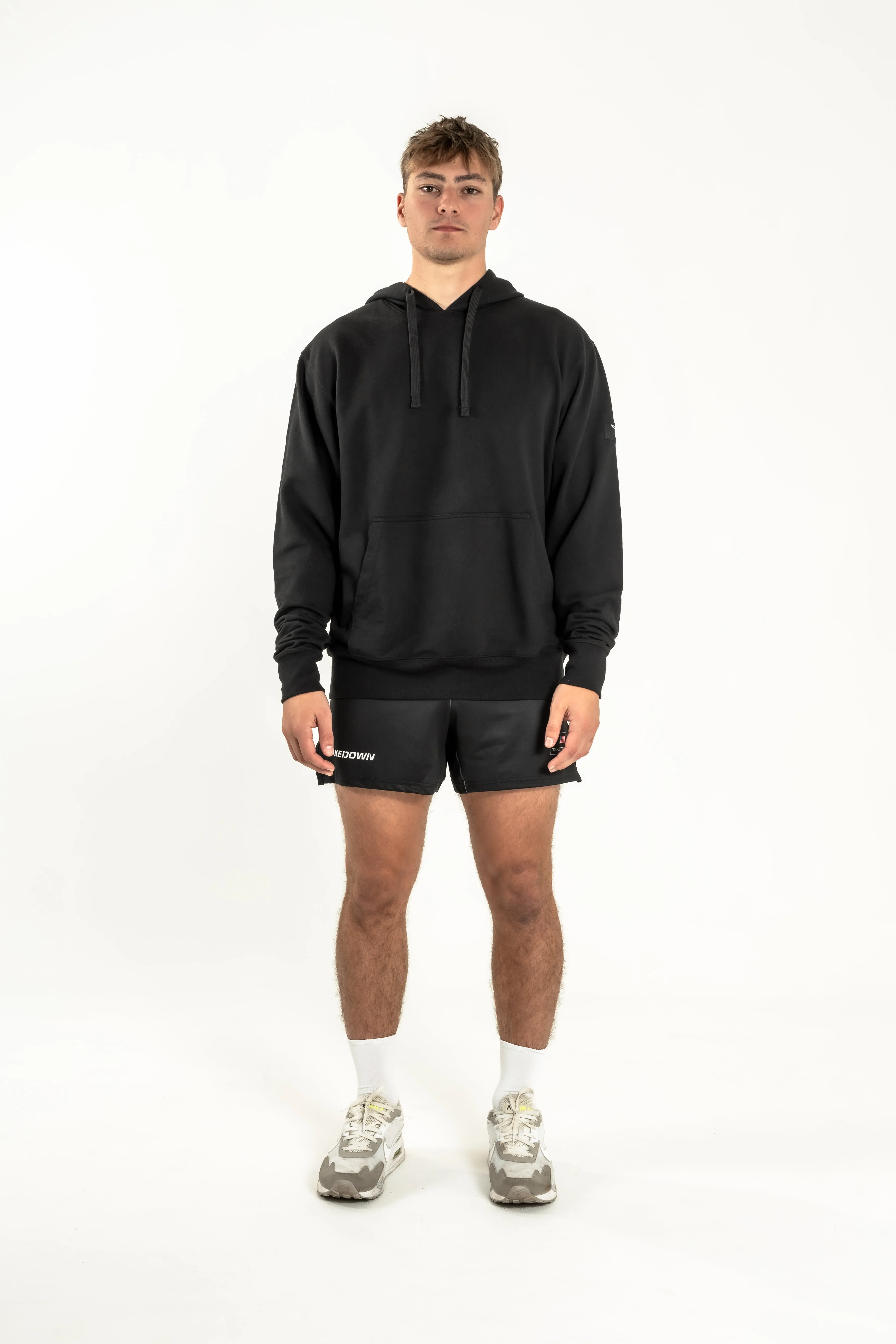 Takedown Sleeve Patch Hoodie - Black