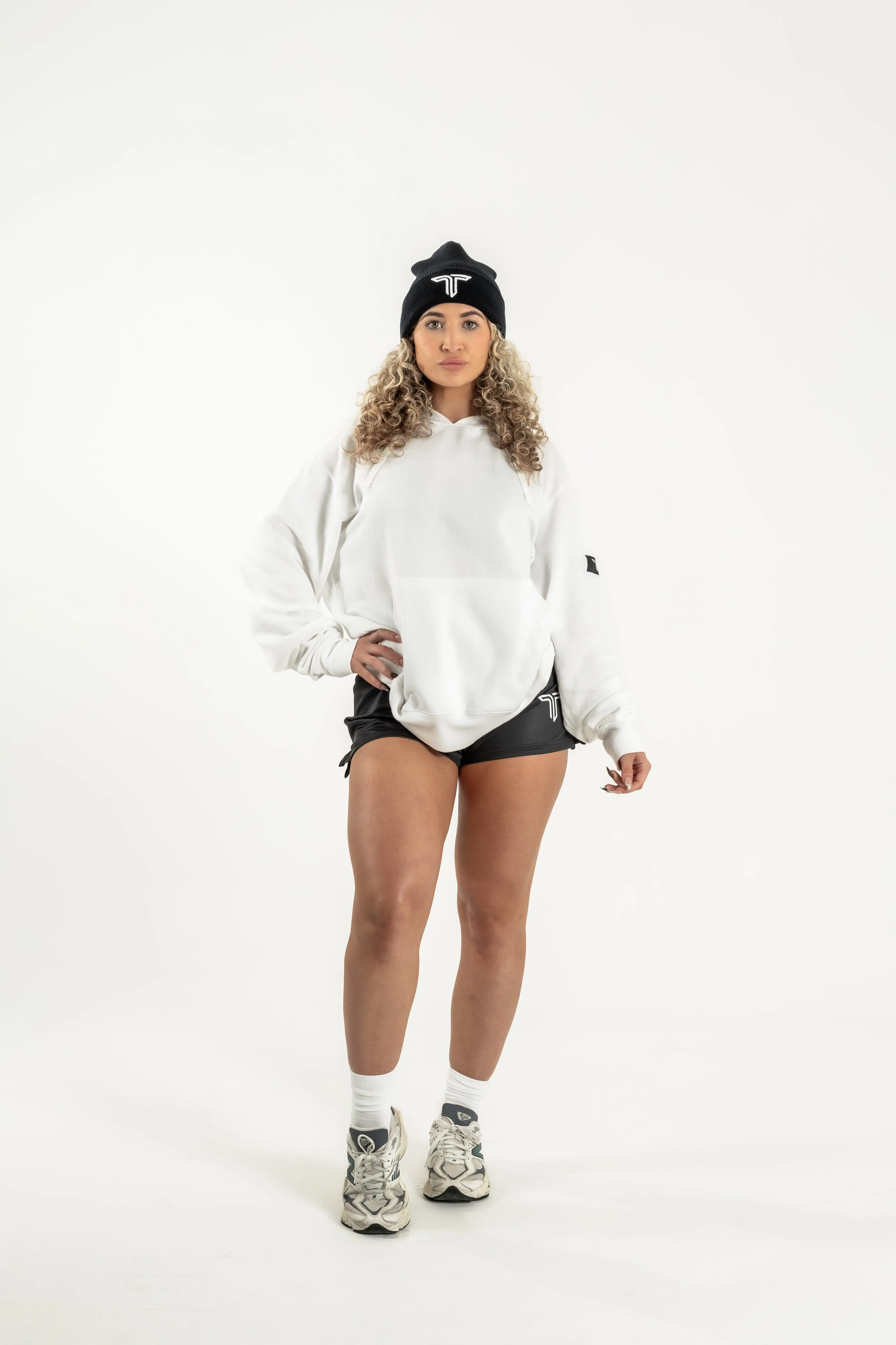 Takedown Sleeve Patch Hoodie - White