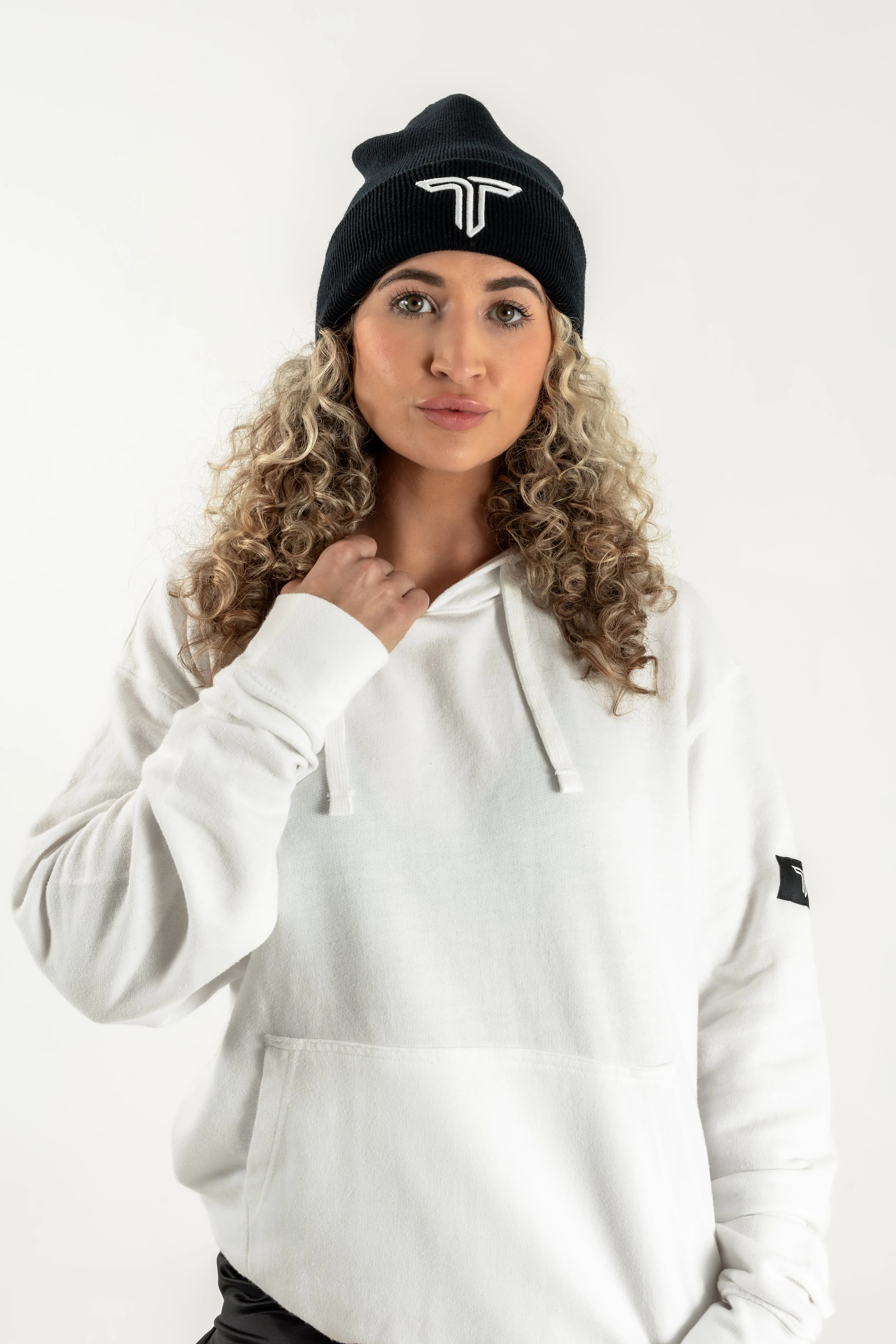 Takedown Sleeve Patch Hoodie - White